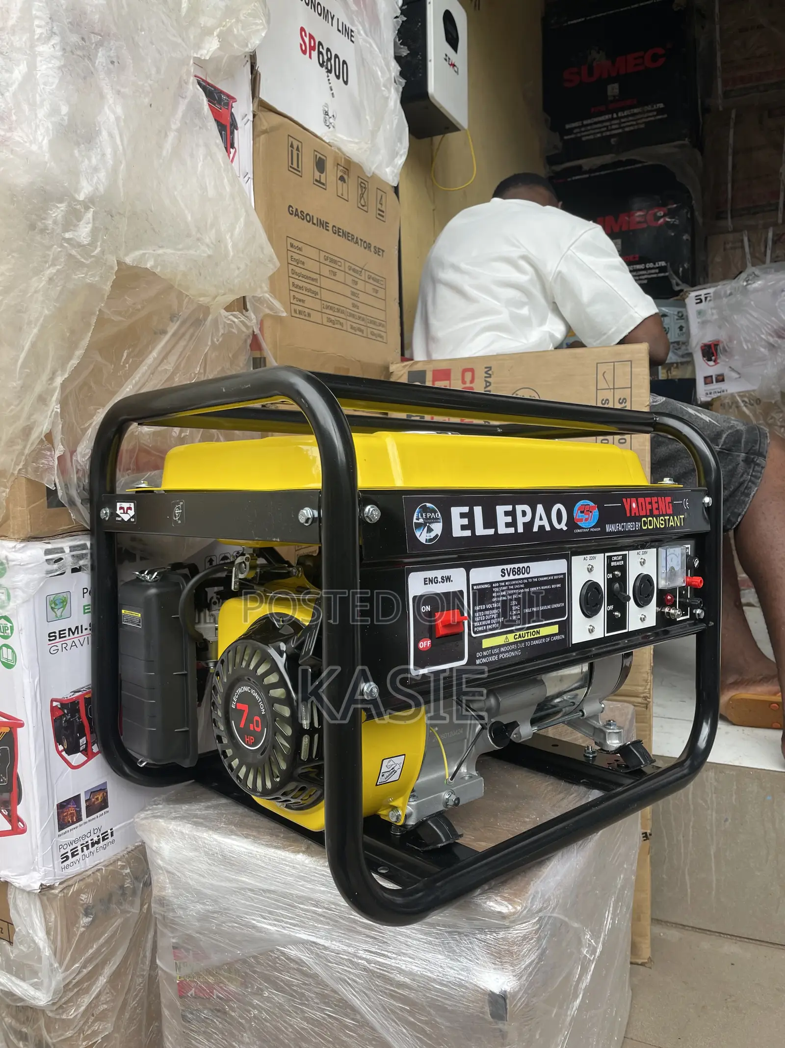 Sv6800 4.5kva Constant Elepaq Manual Start Generator