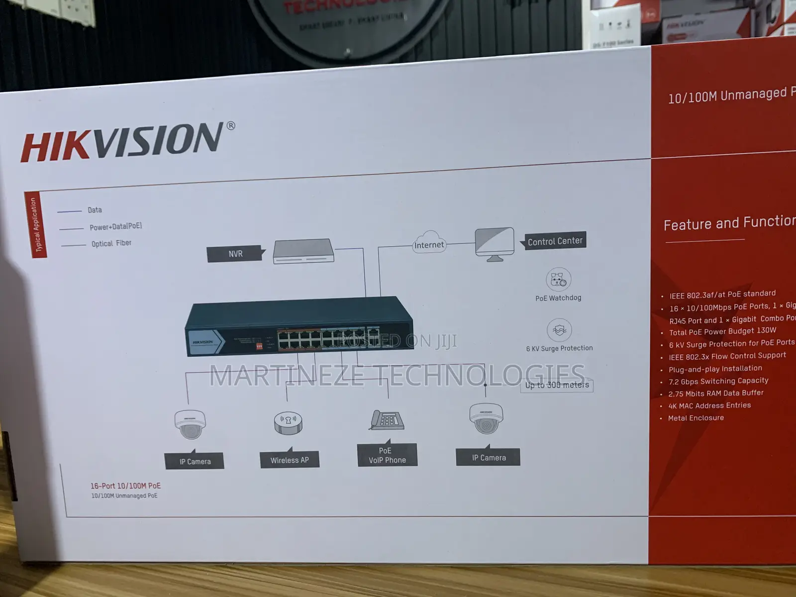 Hikvision 16 Port Poe Unmanaged Switch