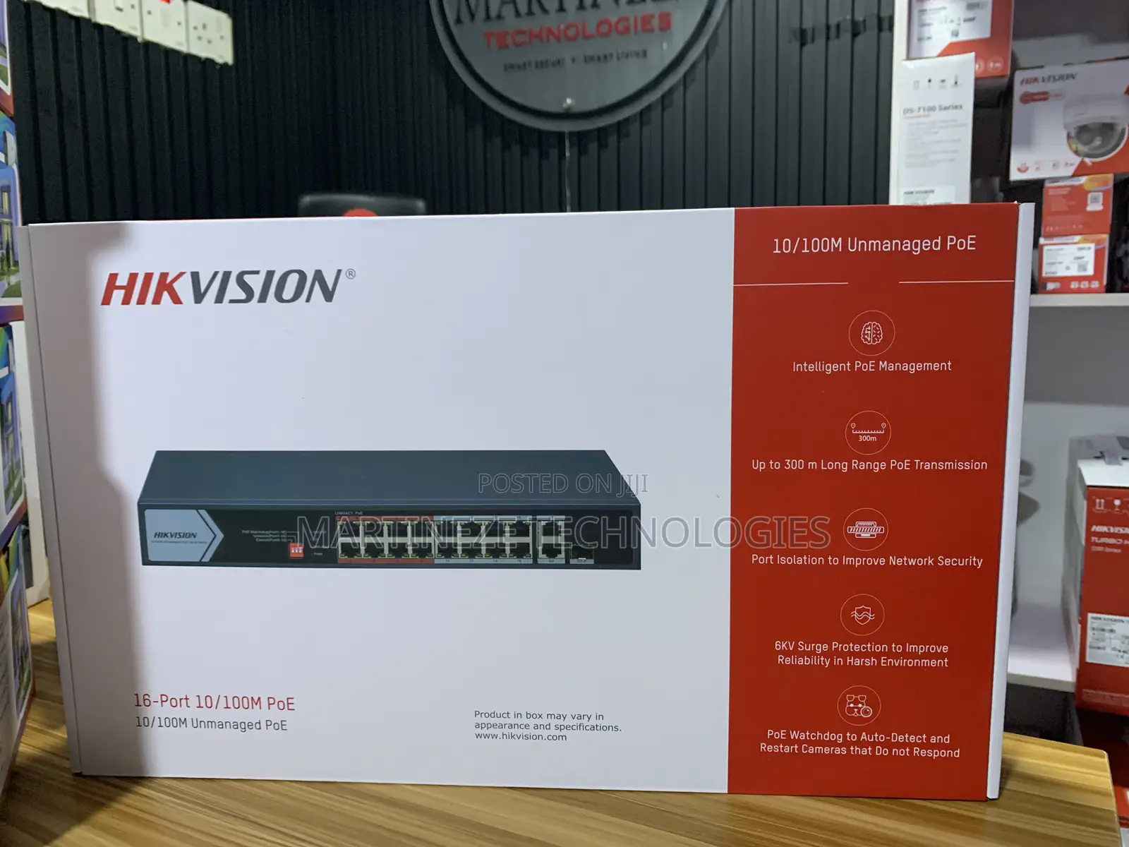Hikvision 16 Port Poe Unmanaged Switch