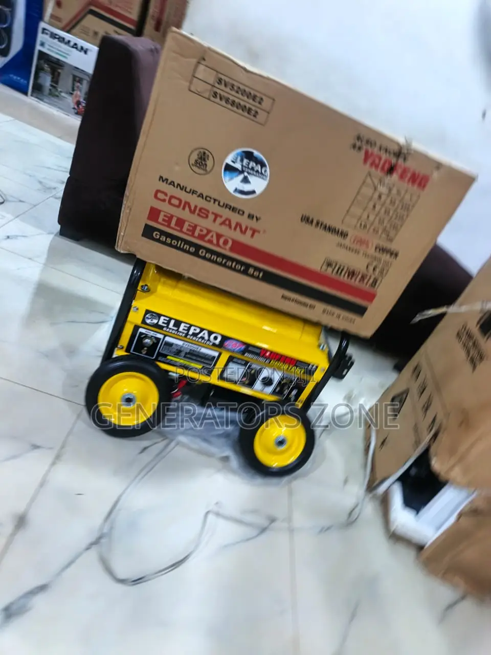 Elepaq 4.5kva Automatic Generator Model Sv6800e2 Long Runtime