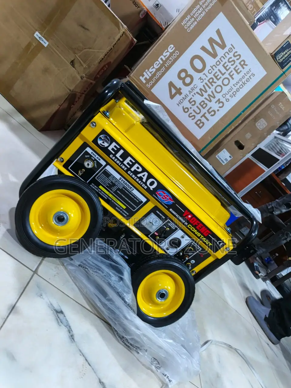 Elepaq 4.5kva Automatic Generator Model Sv6800e2 Compact Design