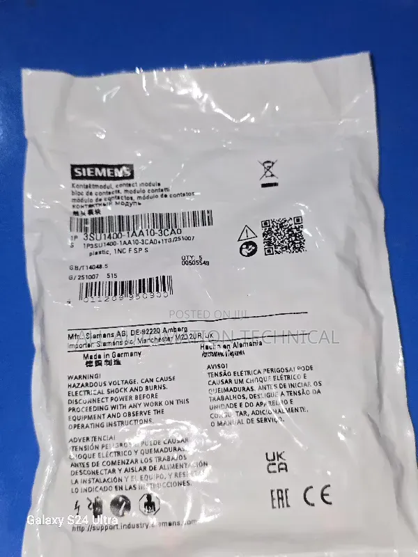 Siemens Sirius Act Contact Module | 3su1400- 1aa10-3ca0