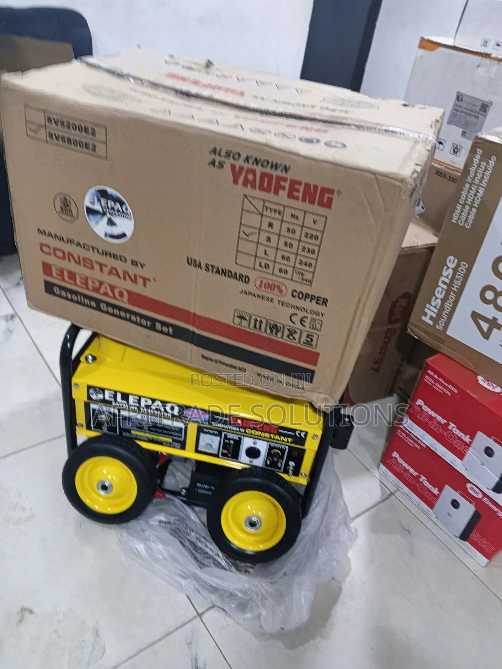 Elepaq 4.5kva Generator Sv6800e2 | Fast Automatic Changeover