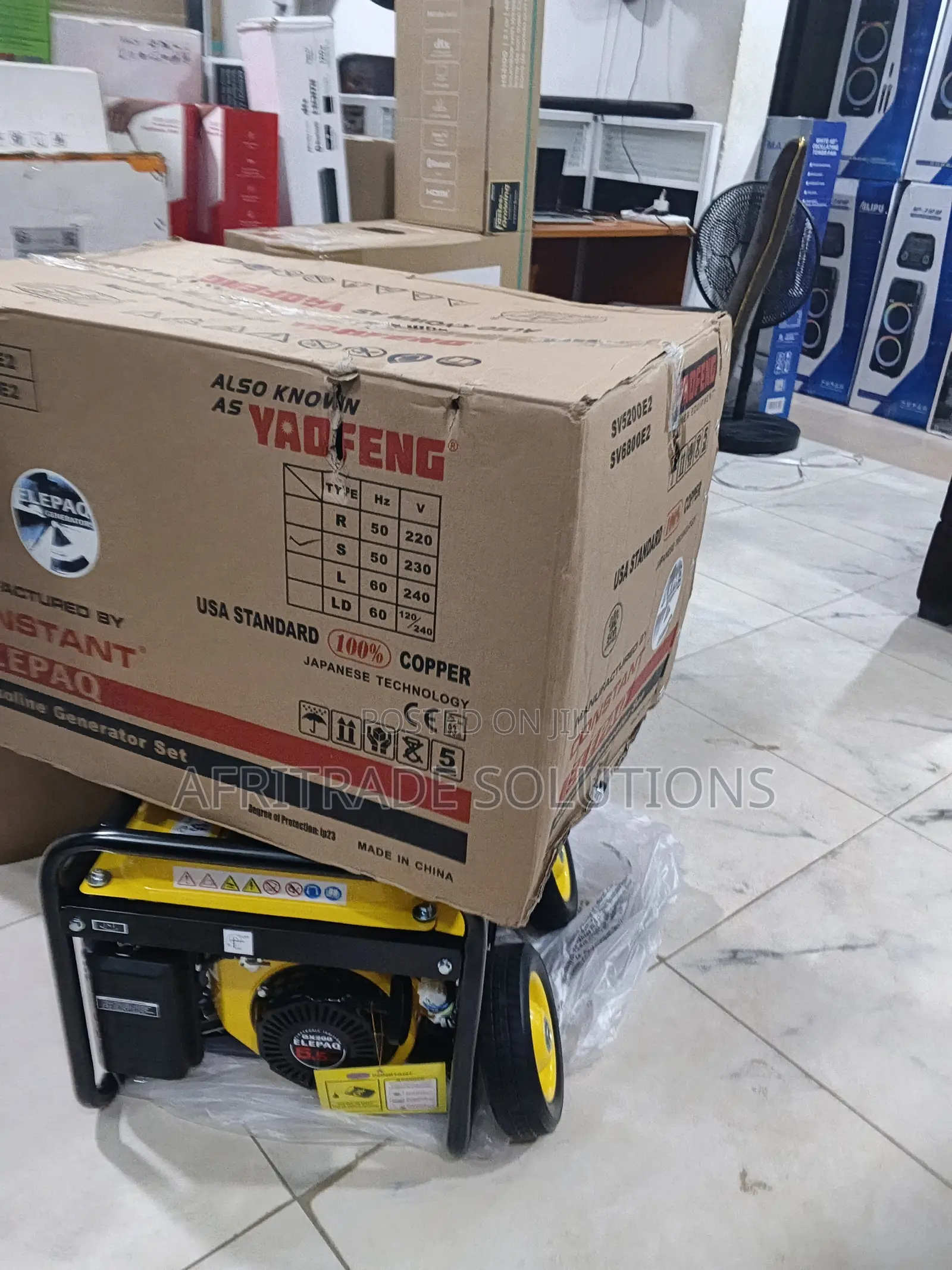 Elepaq 4.5kva Generator Sv6800e2 | Reliable Every Time