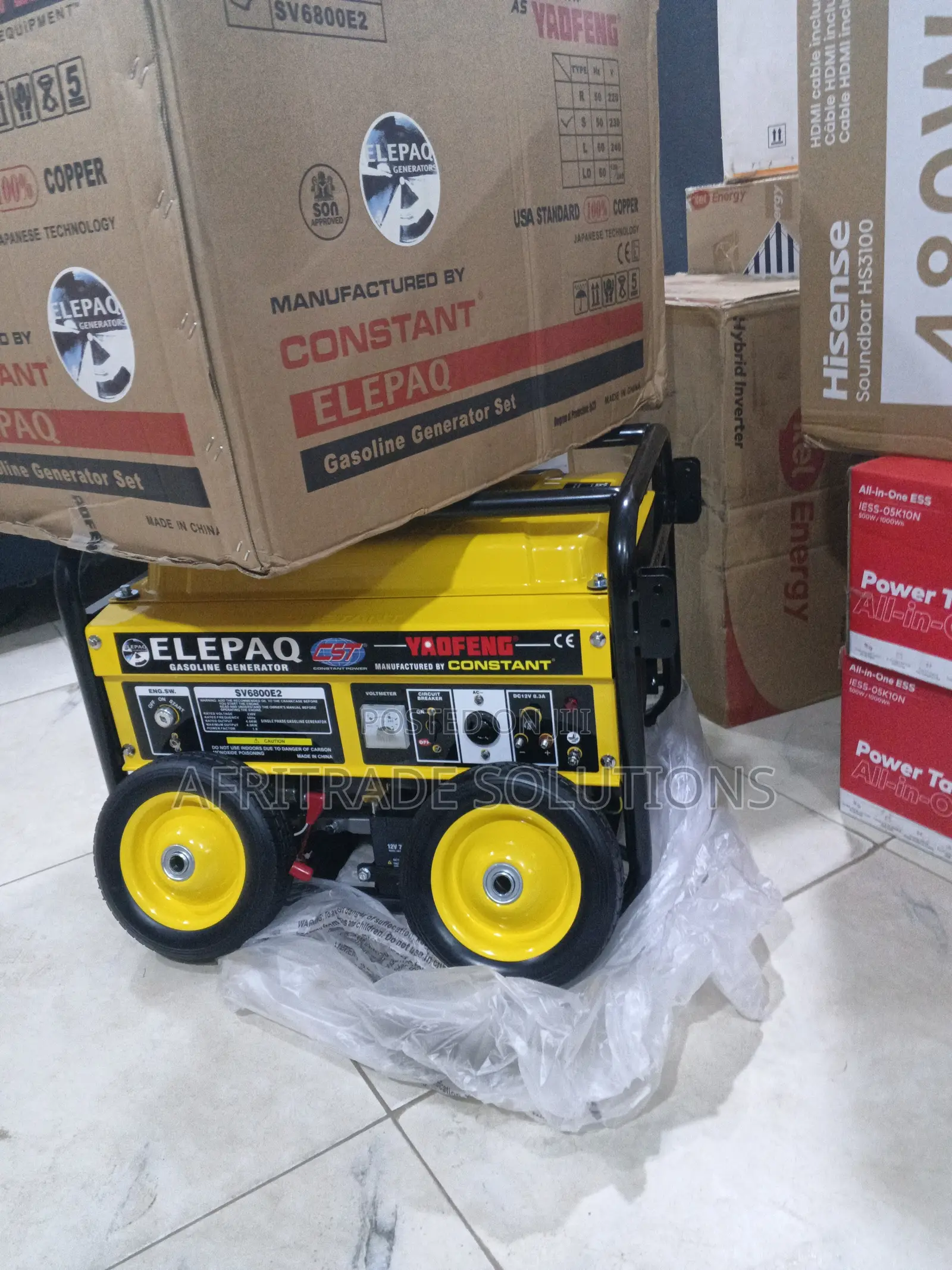 Elepaq 4.5kva Generator Sv6800e2 | Smooth Stable Operation