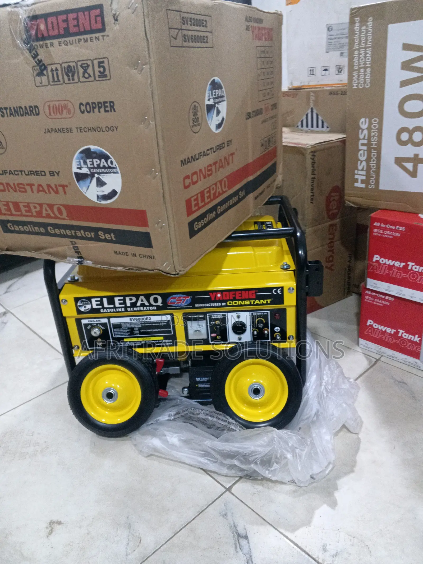 Elepaq 4.5kva Generator Sv6800e2 | Portable Backup Power