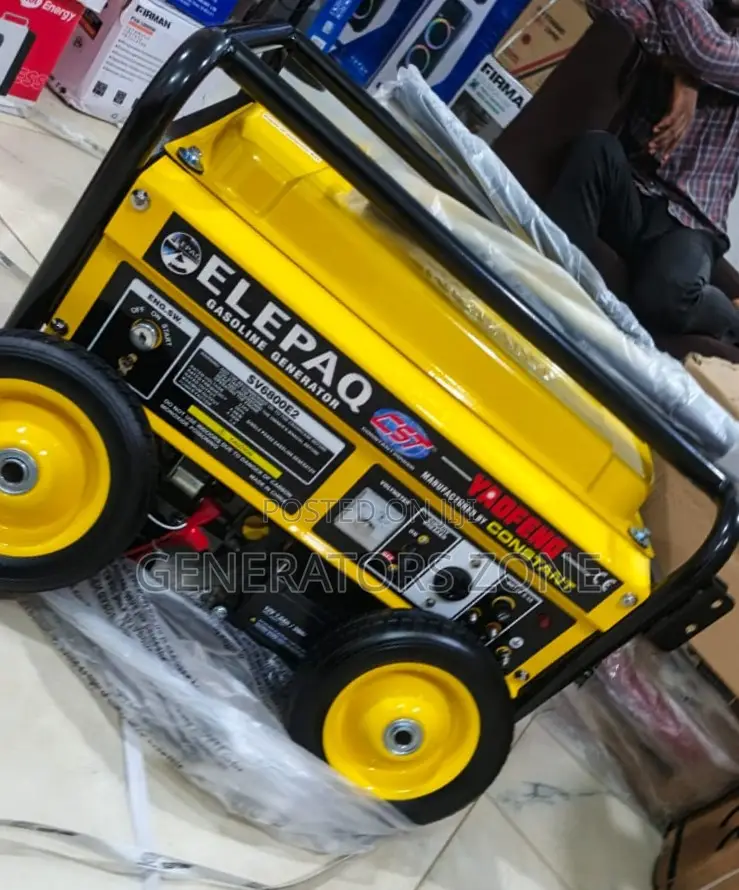 Elepaq 4.5kva Automatic Generator Model Sv6800e2 With Wheel Kit