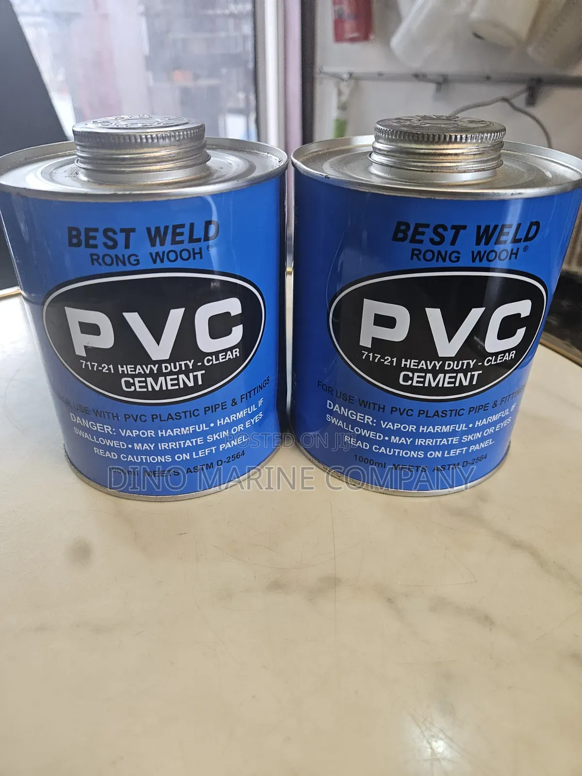 Best Weld Rong Wooh PVC 717-21 Heavy Duty - Clear Cement.
