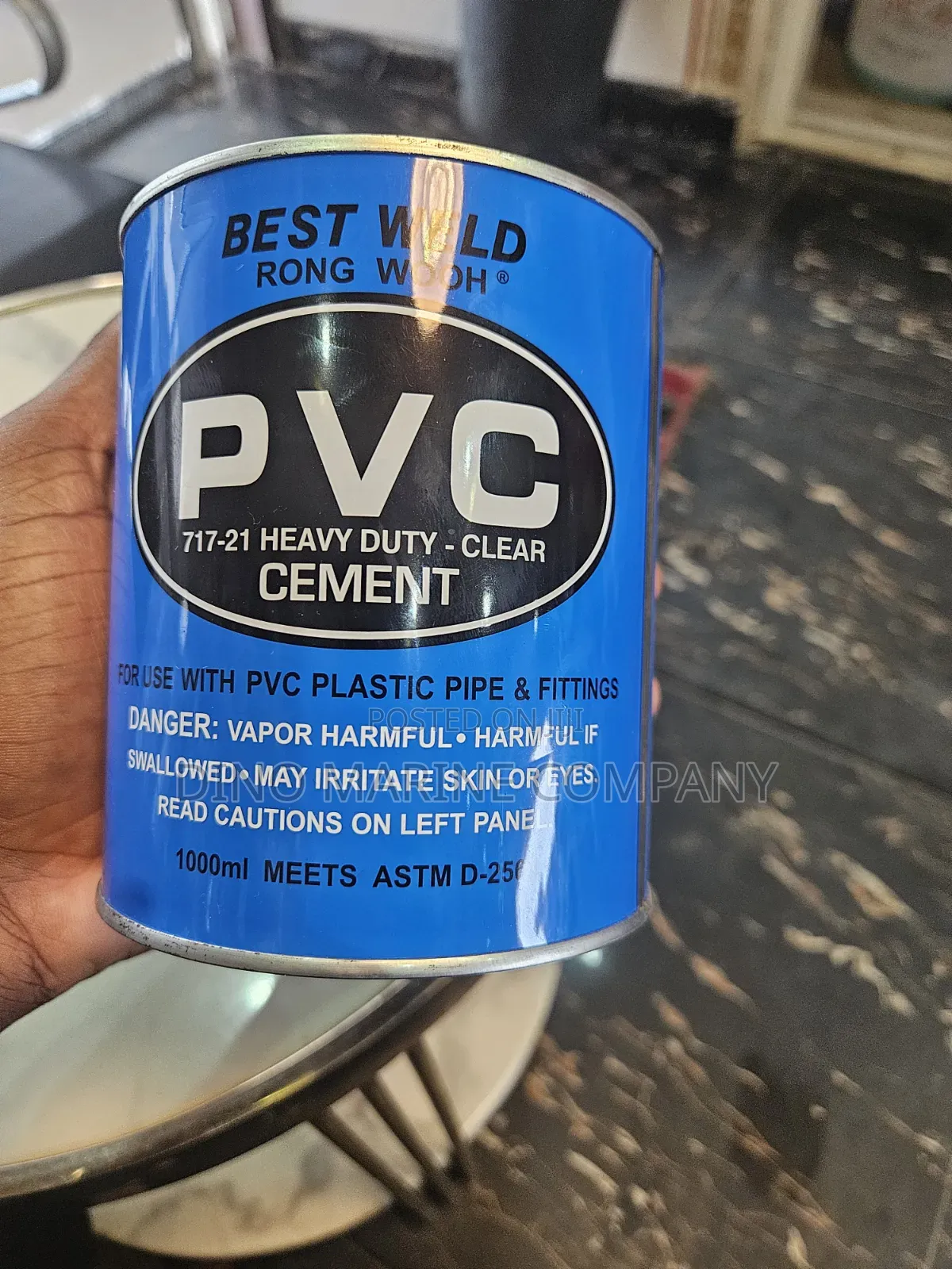 Best Weld Rong Wooh PVC 717-21 Heavy Duty - Clear Cement.