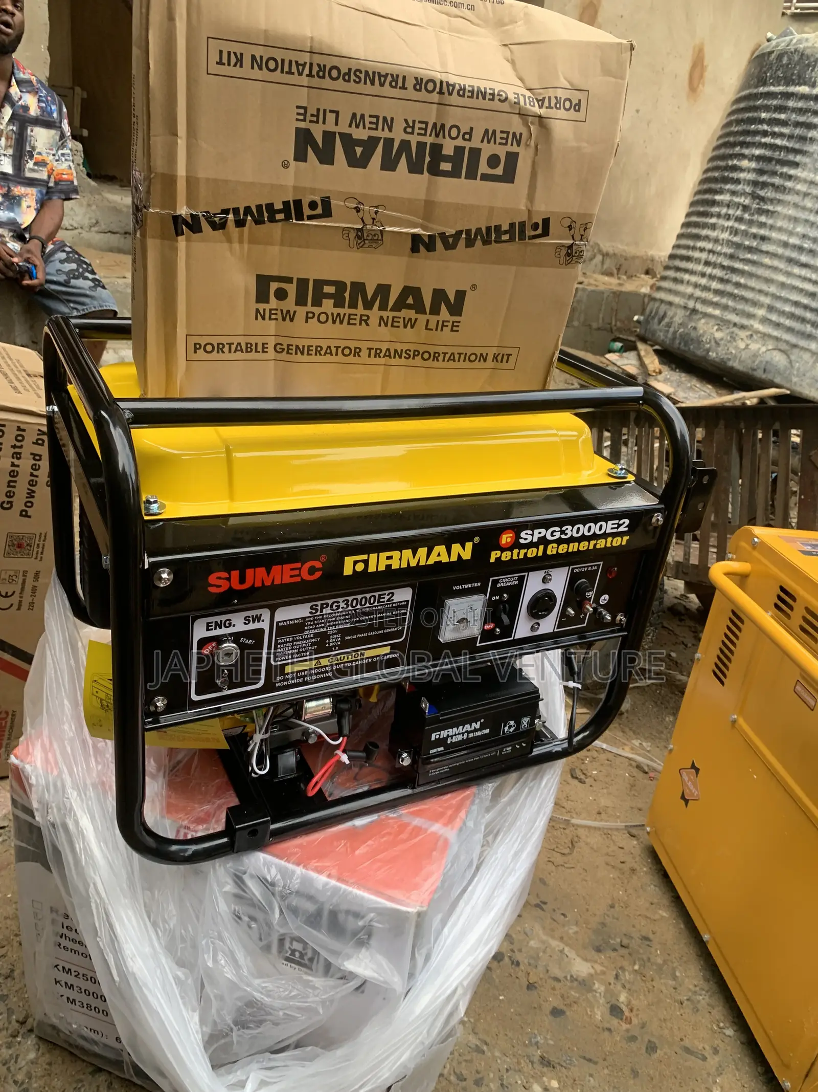 . Heavy-Duty Petrol Generator With Electric Key Start