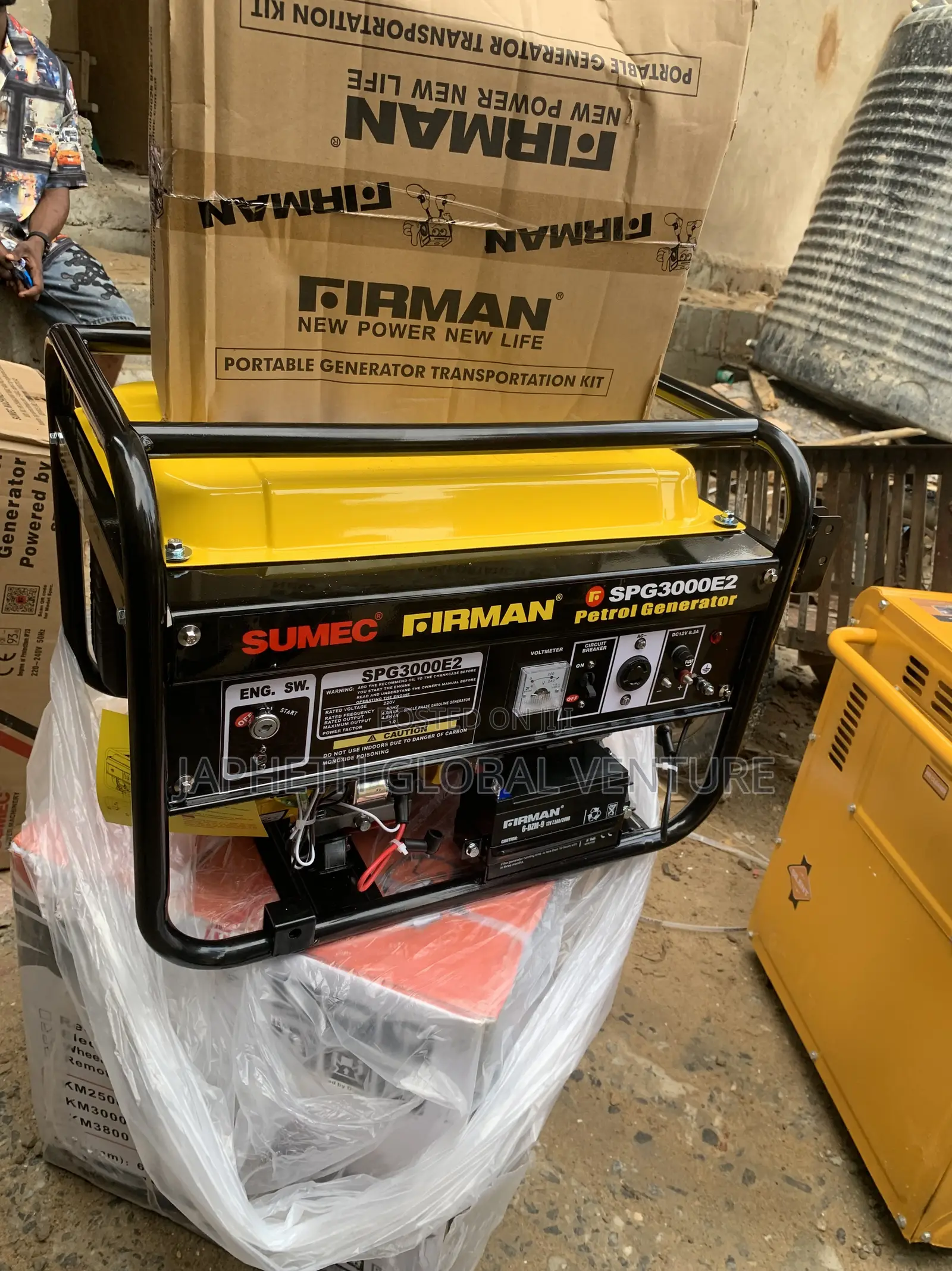 . Heavy-Duty Petrol Generator With Electric Key Start