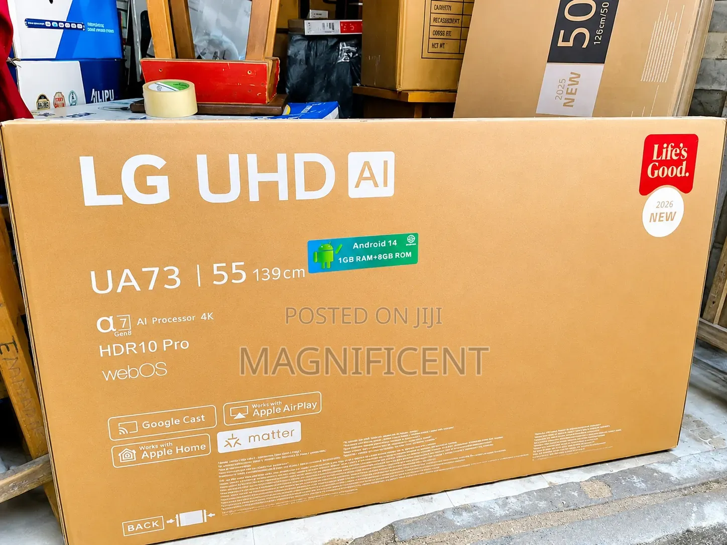 Lg 55-Inch Ua73 Uhd Ai Smart Tv – Android 14, Hdr10 Pro Webos