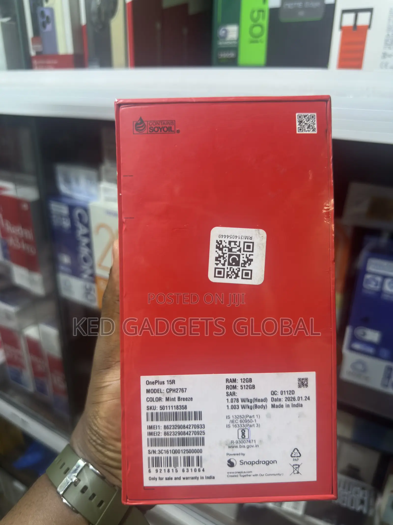 New OnePlus 15R 512 GB Silver