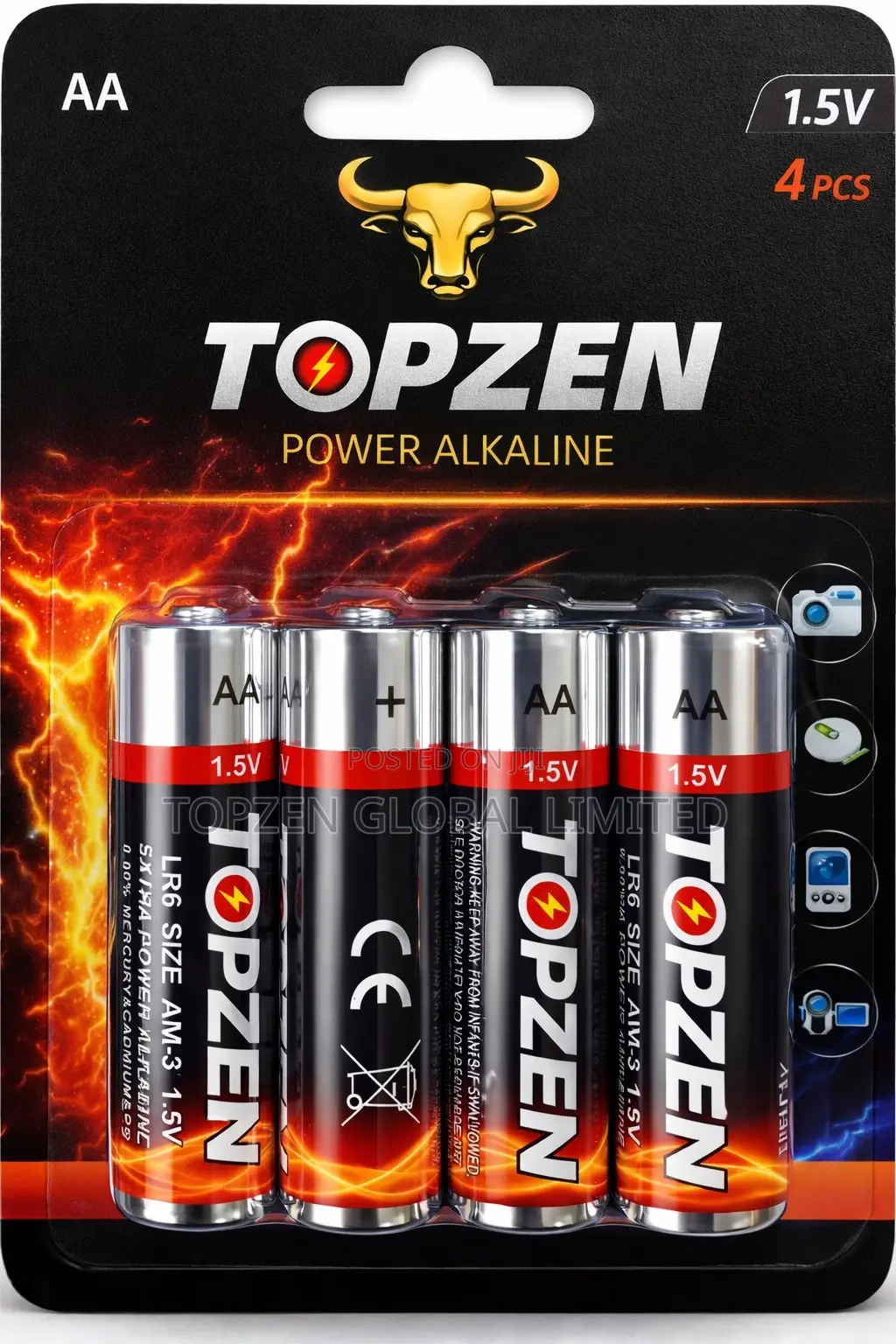Topzen Alkaline Battery