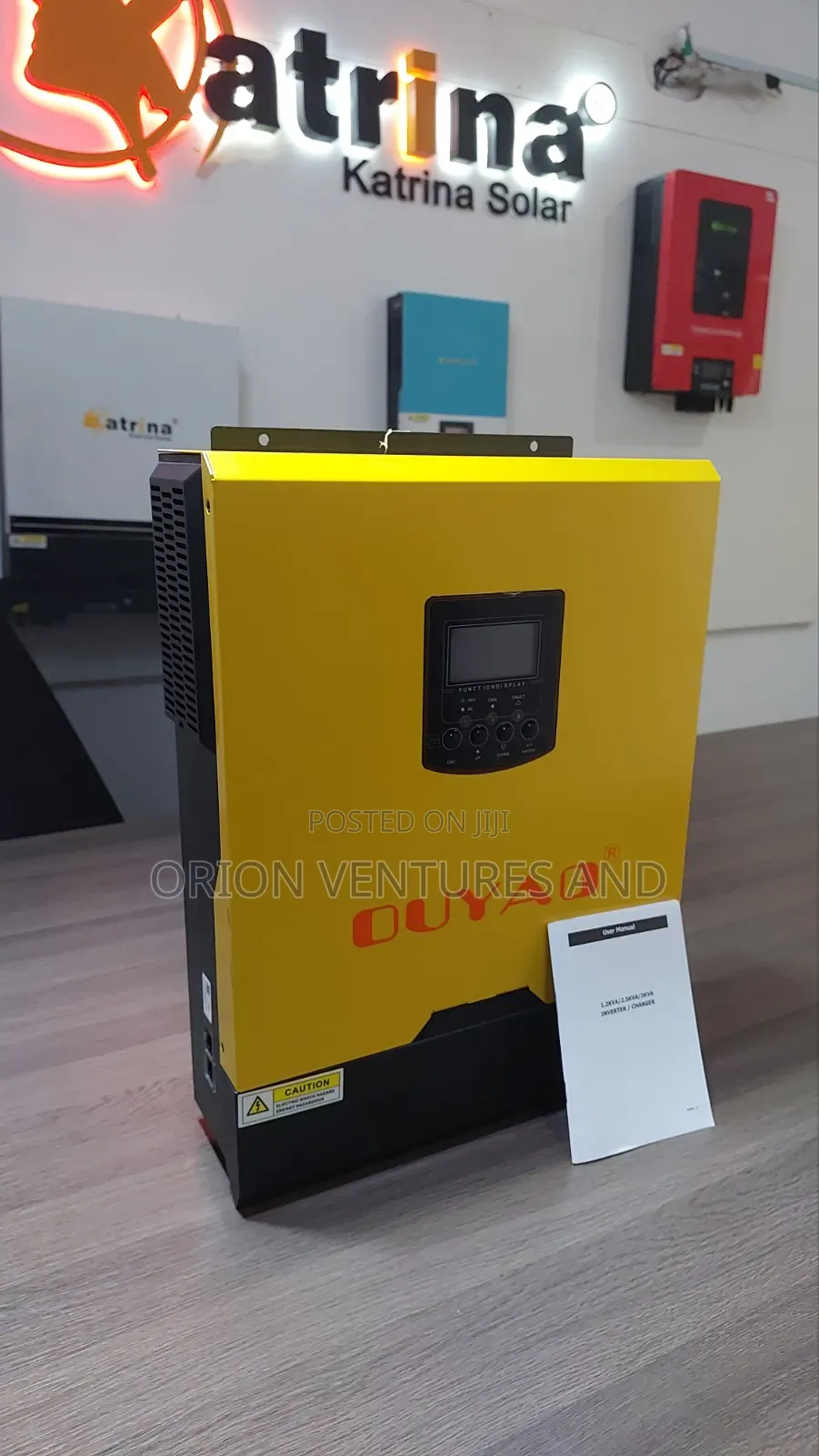 3kva 24v Hybrid Inverter (Yellow) - Works With or Without Battery