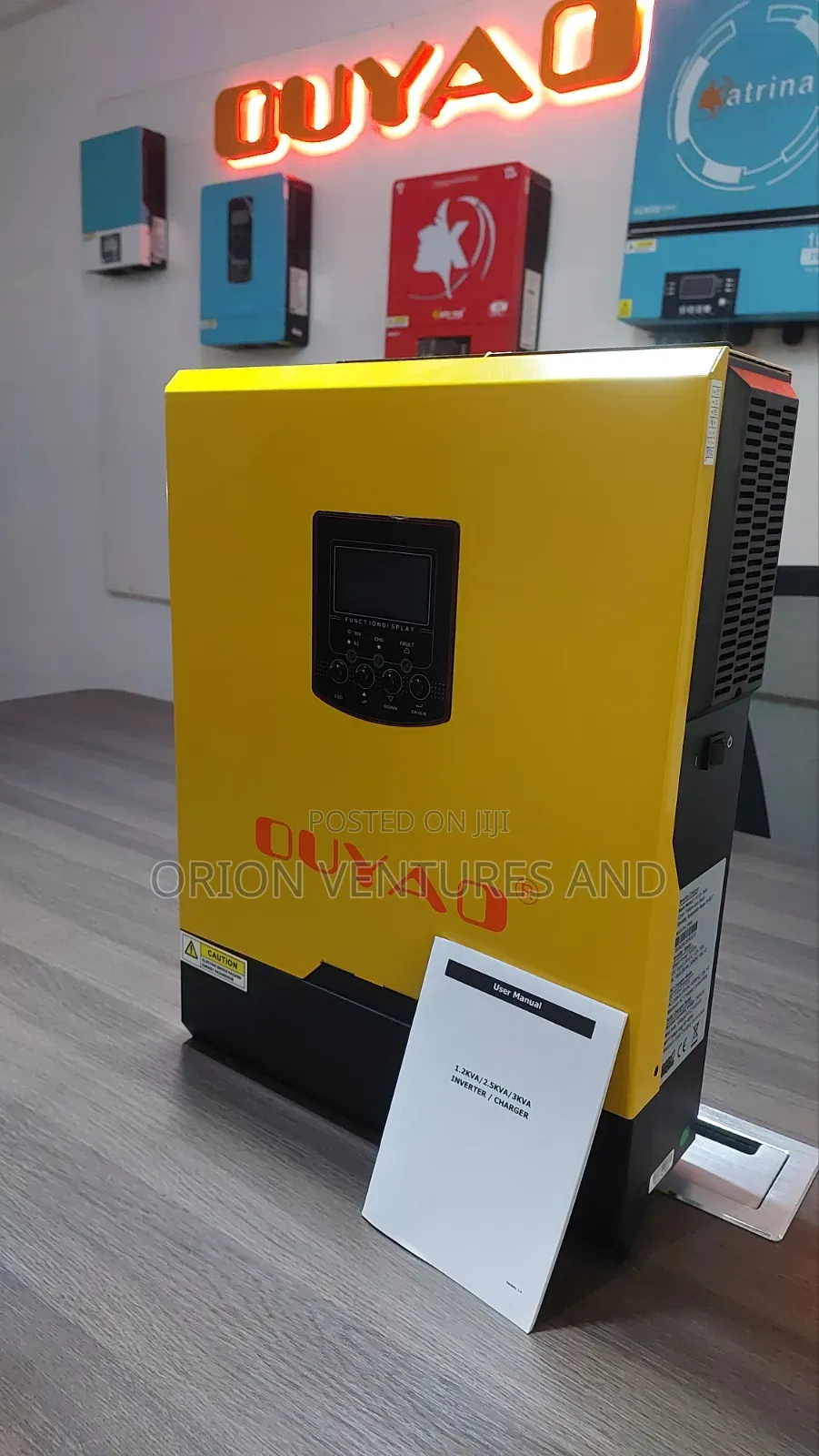 3kva 24v Hybrid Inverter (Yellow) - Works With or Without Battery