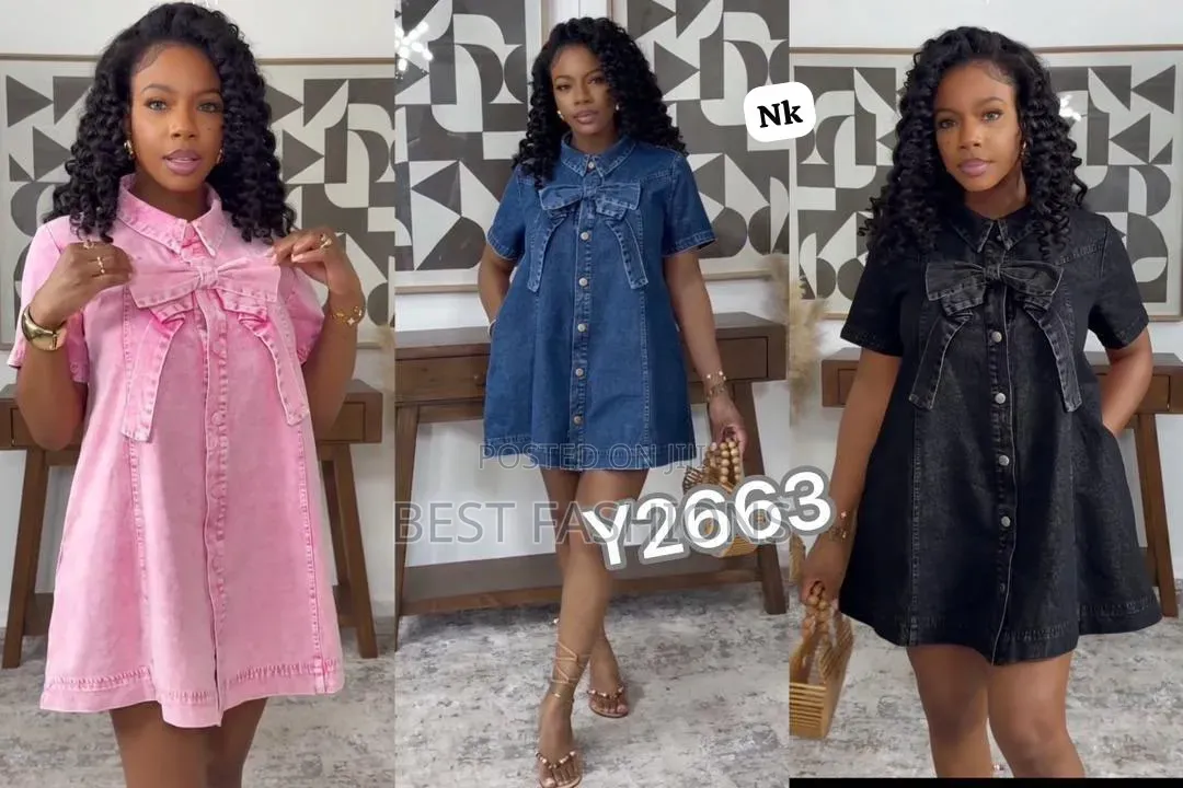 Luxury Denim Short Dress