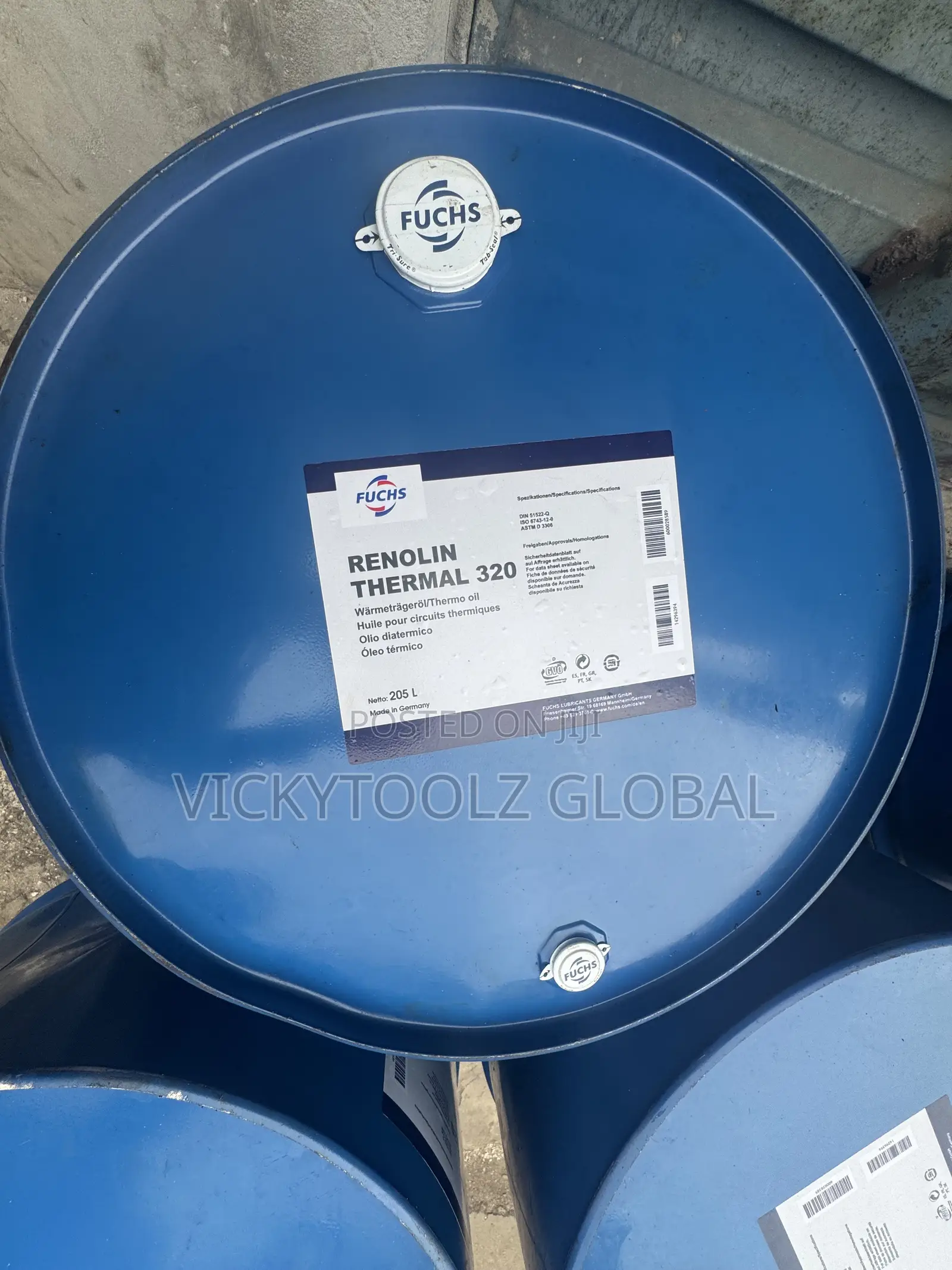 Fuchs Renolin Thermal 320 Heat Transfer Oil Drum