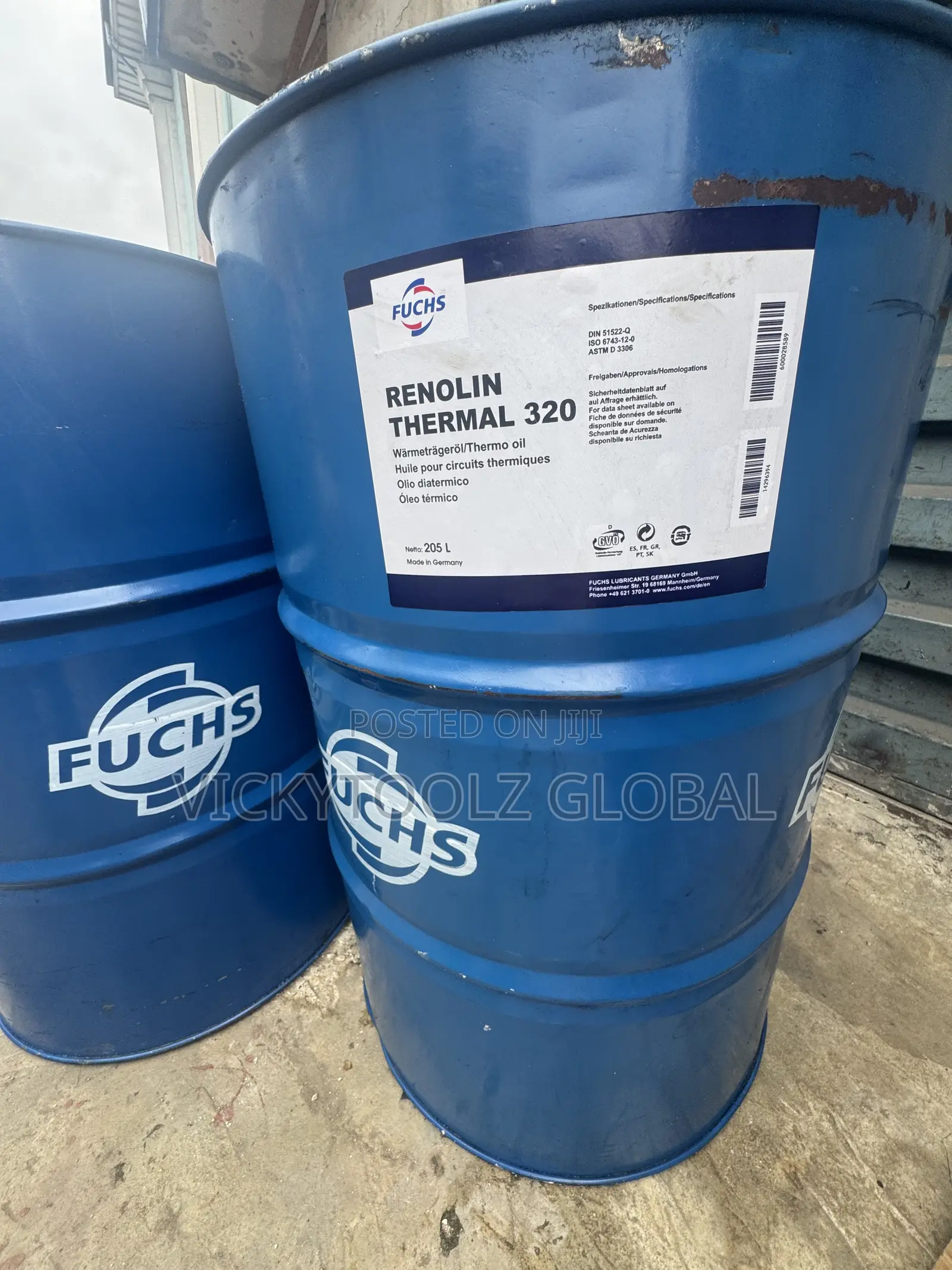 Fuchs Renolin Thermal 320 Heat Transfer Oil Drum