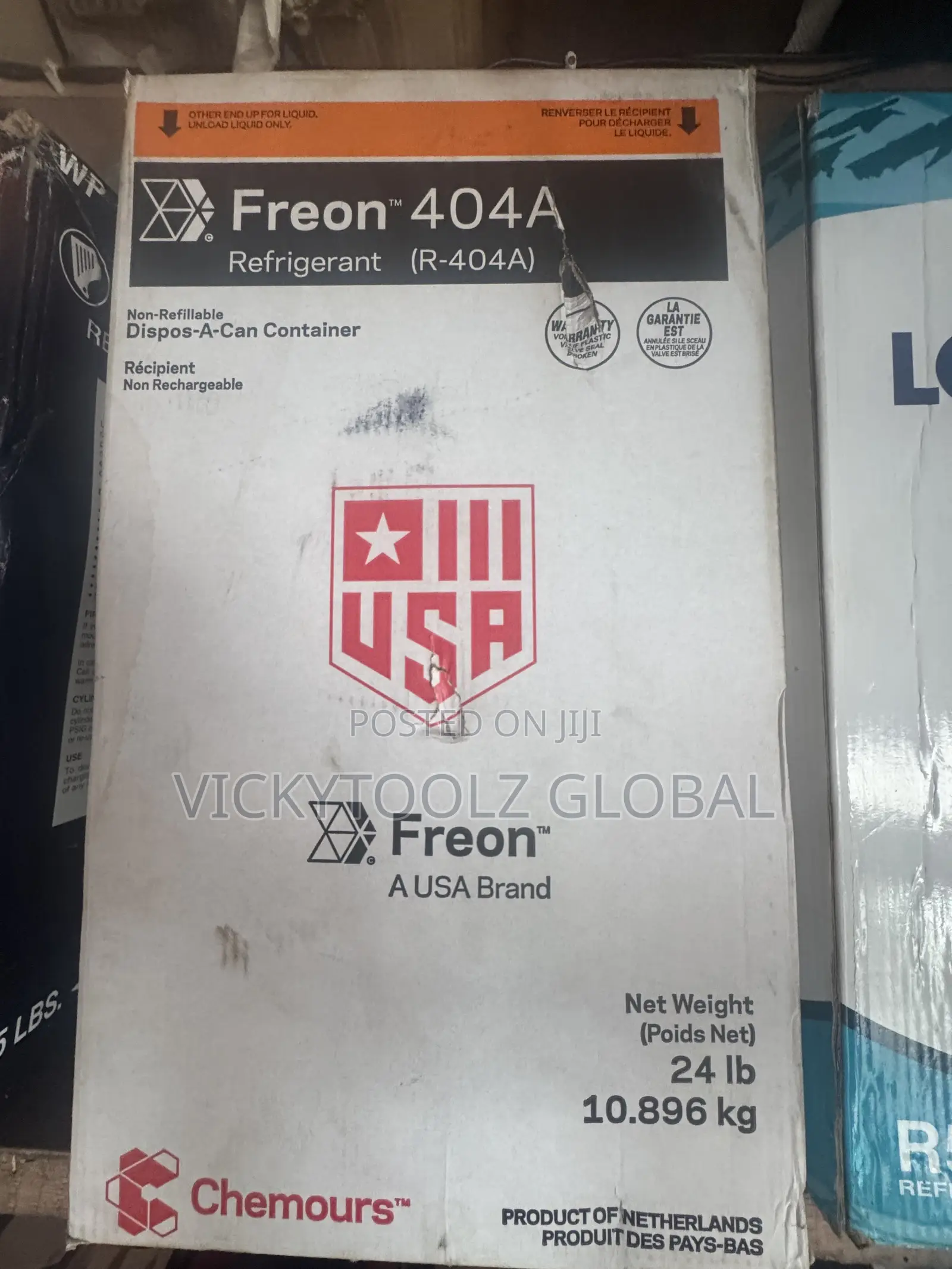 Freon R404a Refrigerant Gas 10.89kg