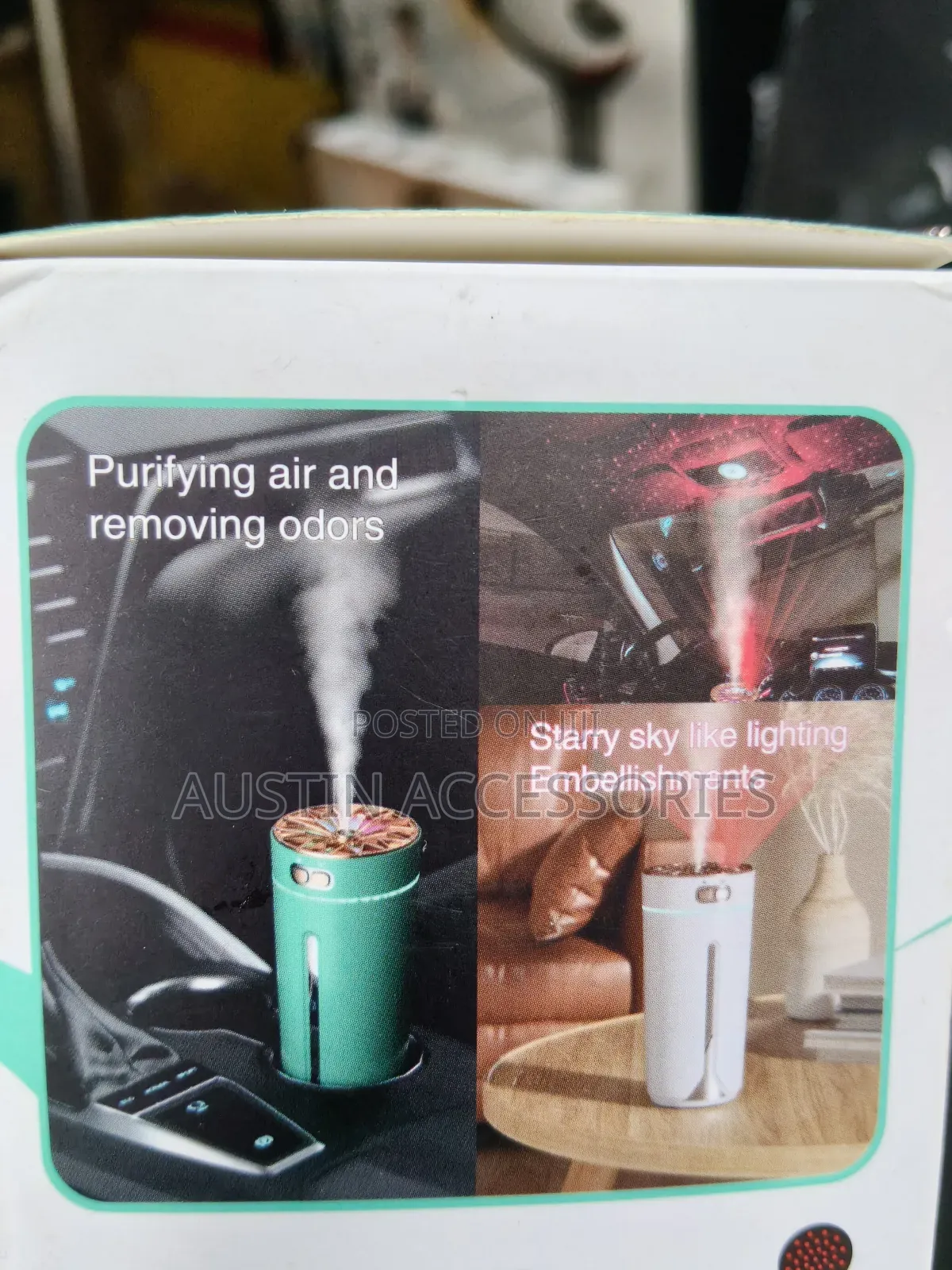 Rechargeable and Portable Starry Sky Aroma Humidifier