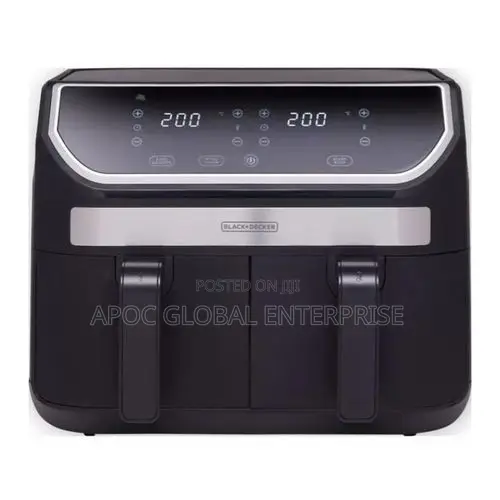 Black+Decker 9l Dual Basket Digital Air Fryer 2100w