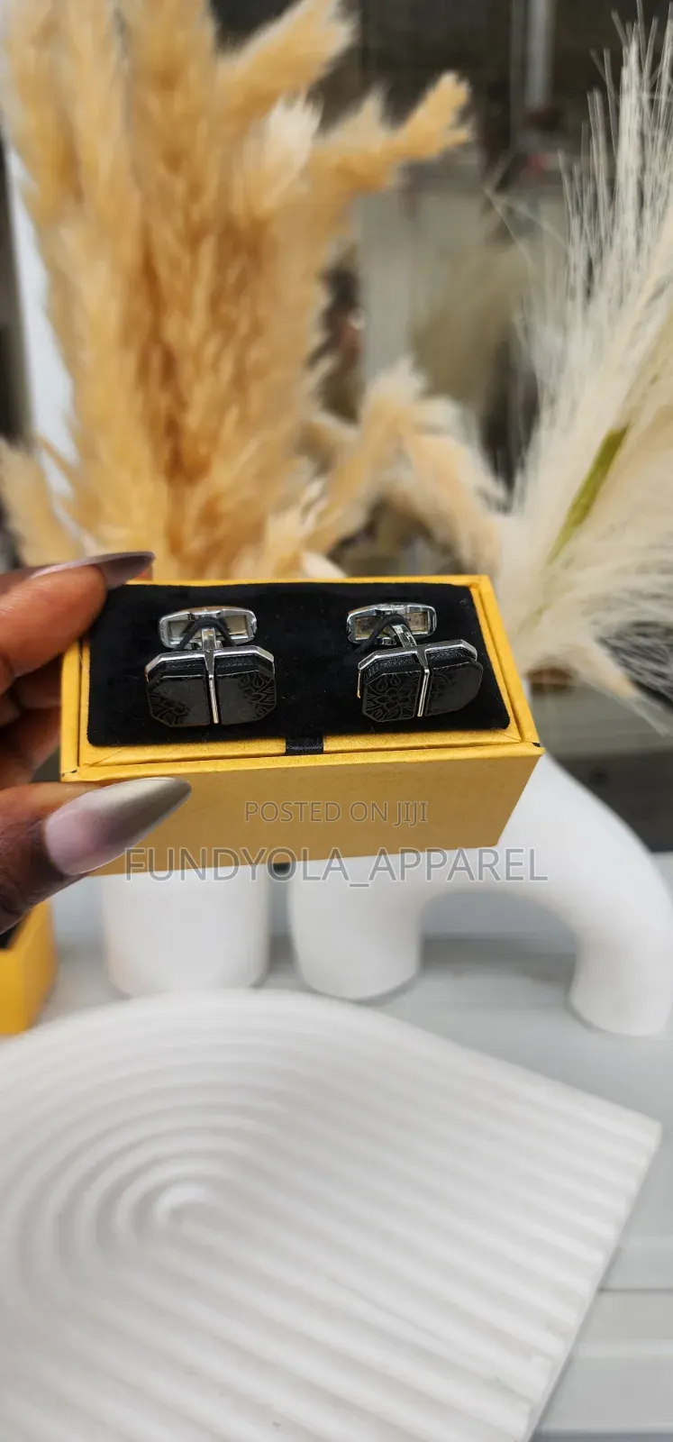 Green an Black Mix Cufflinks