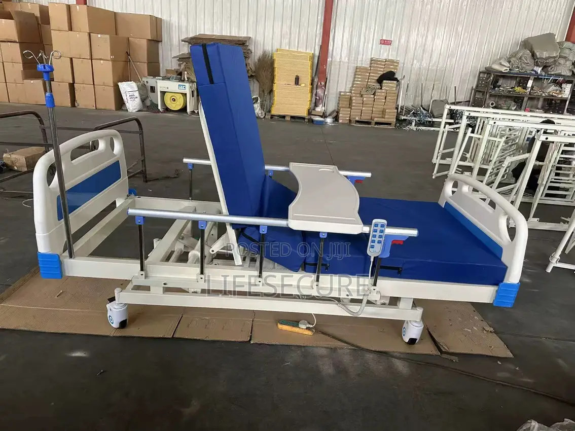 3 Function Electric Hospital Bed With Pressure Relief Mattress