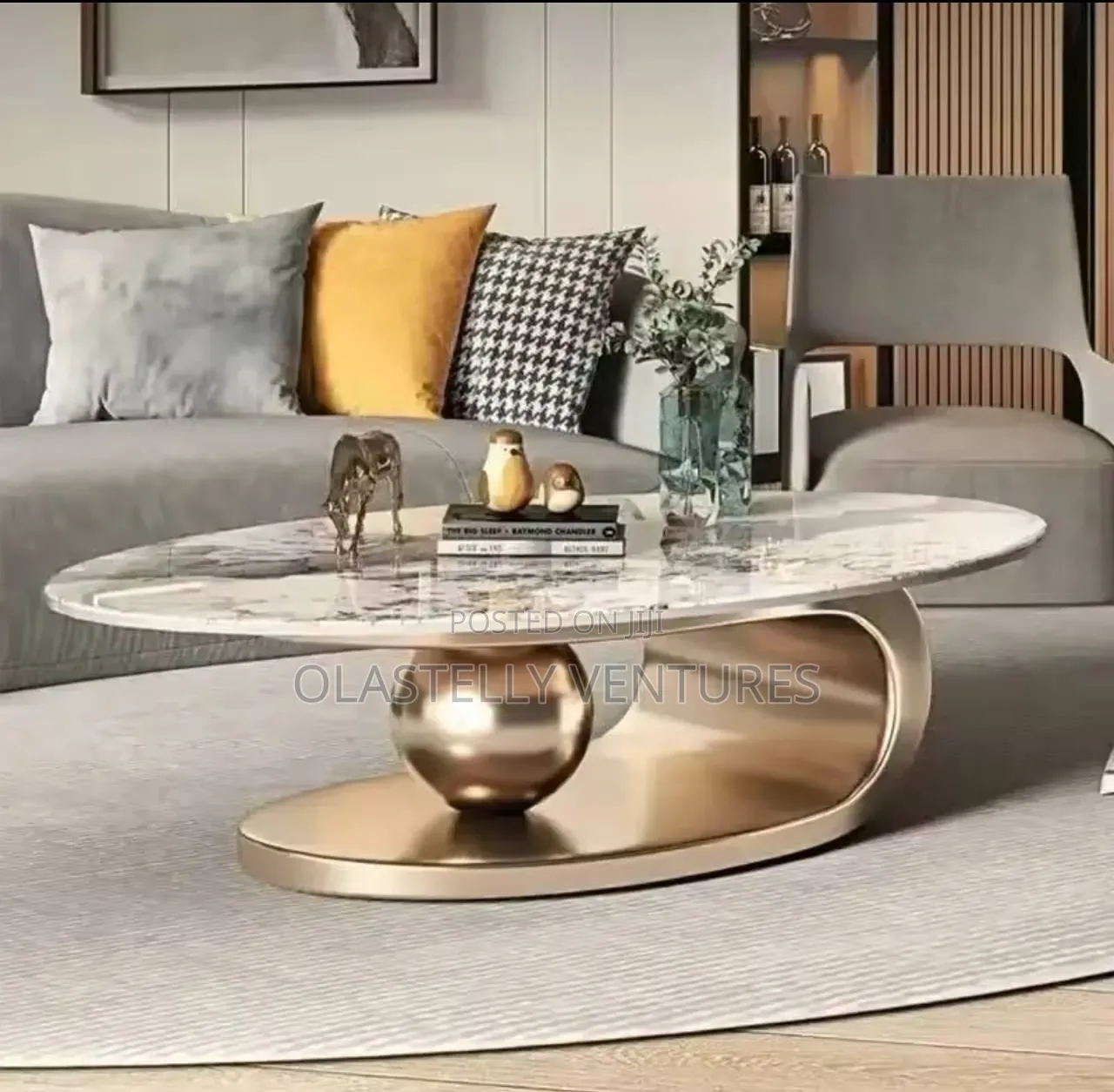 Modern Slate Desktop Metal Coffee Tables Minimalist Designer T