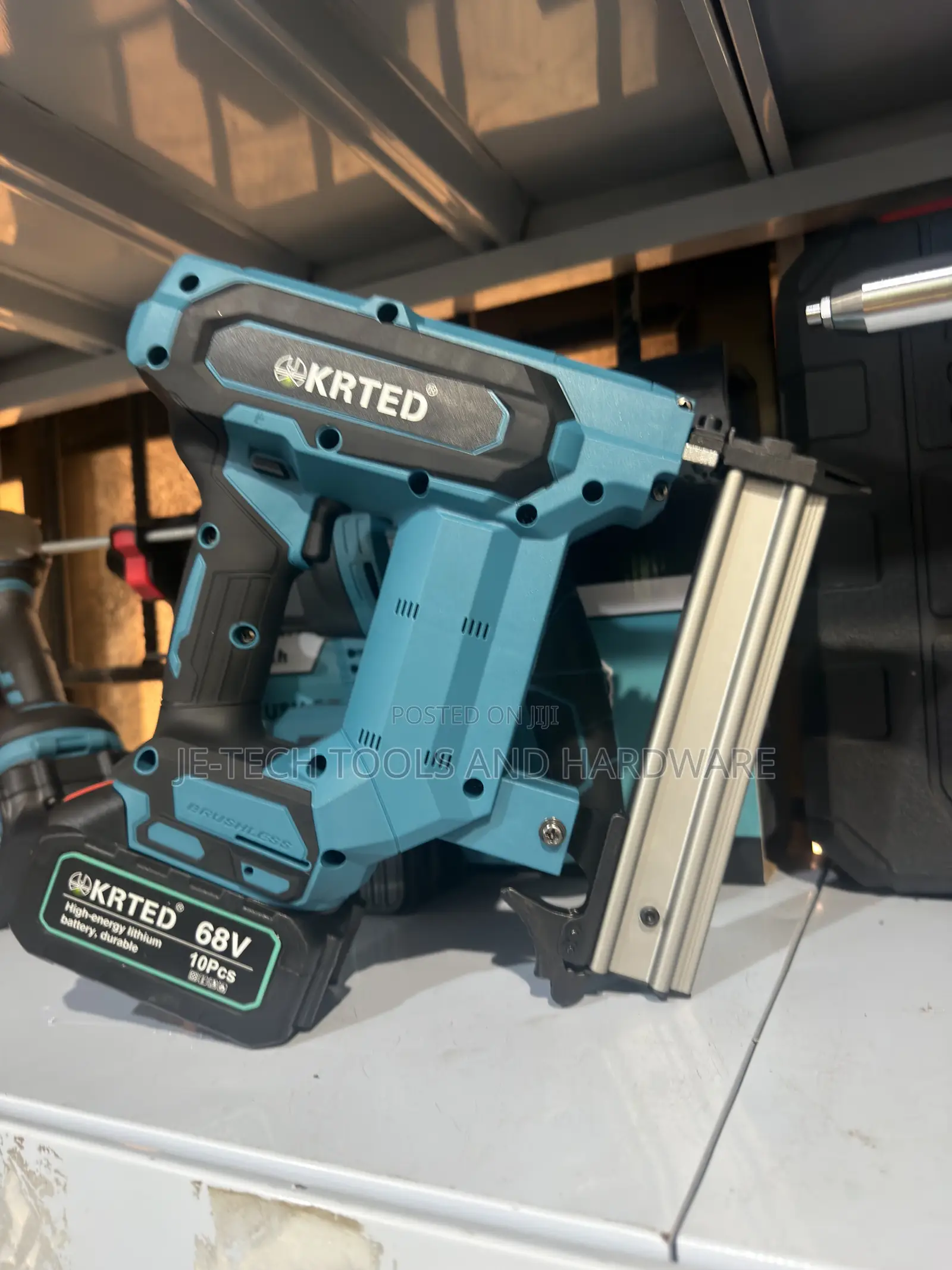 Krted Brushless Electric Nail Gun 2 Big Battery