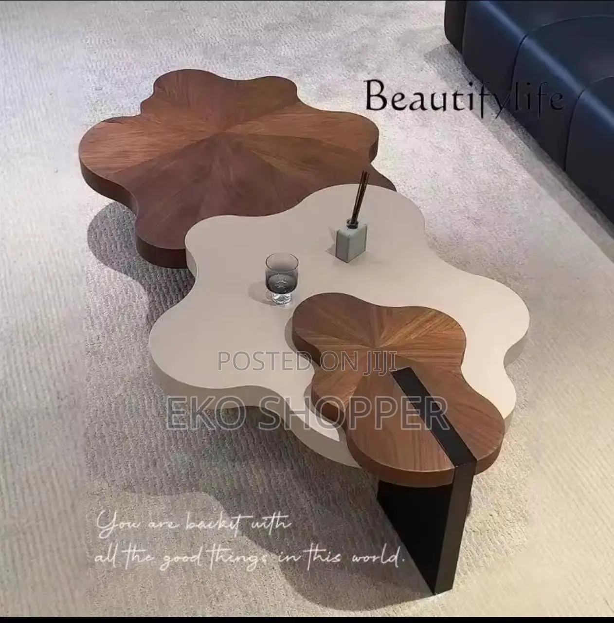 Italian Minimalist Cream Wind Cloud Coffee Table
