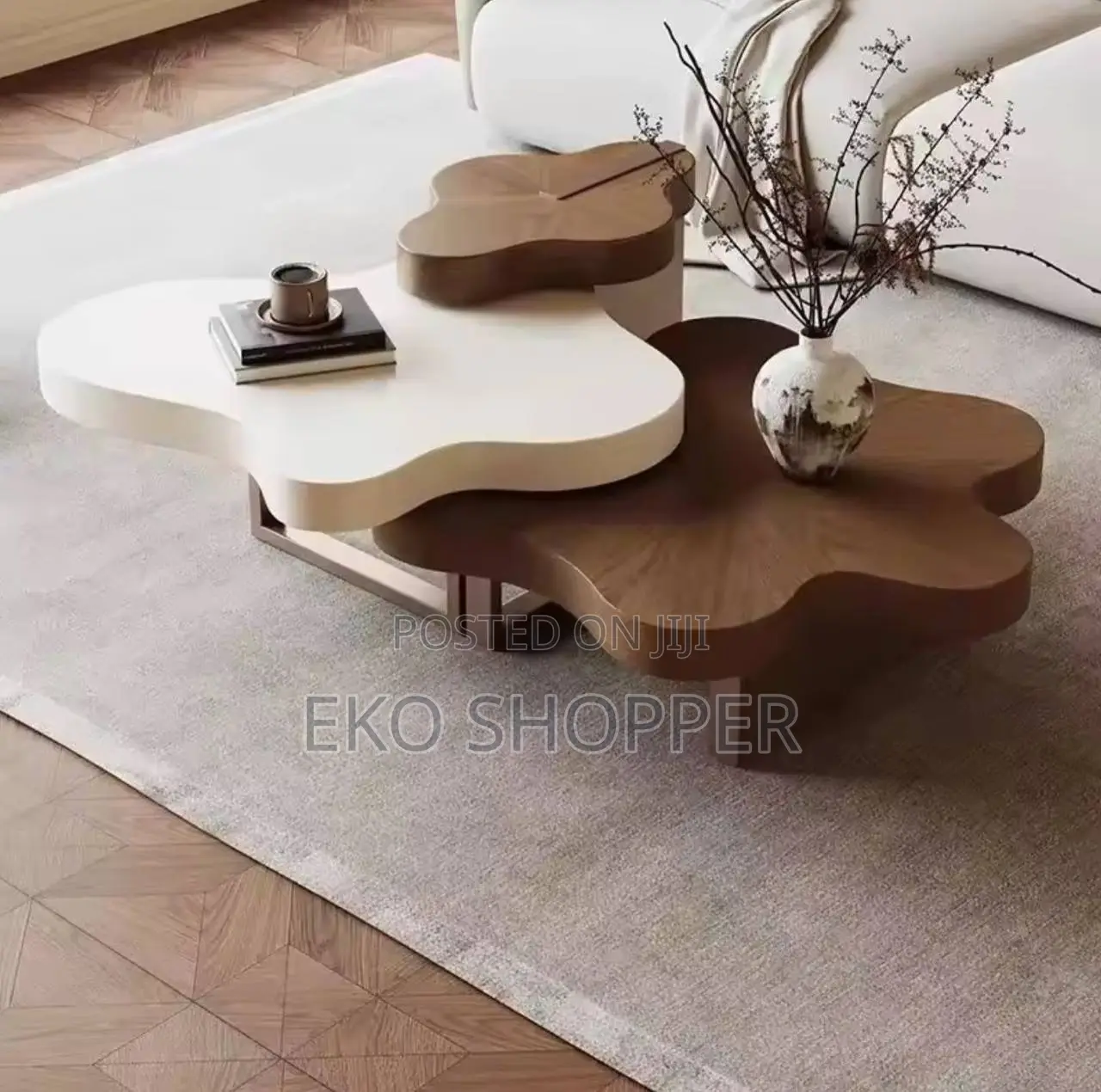 Italian Minimalist Cream Wind Cloud Coffee Table