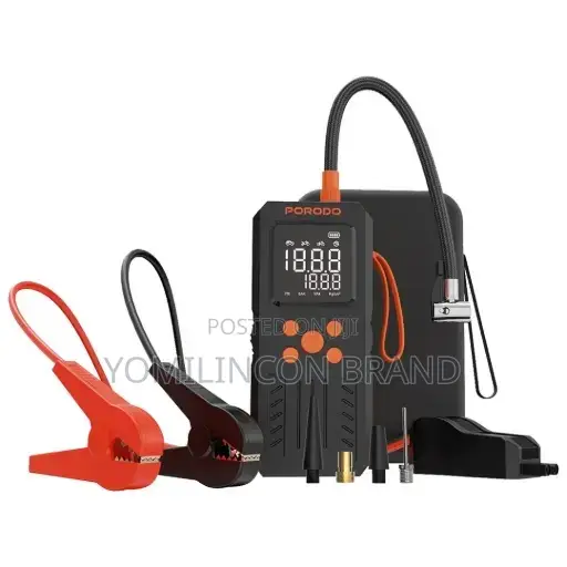 Porodo 4-in-1 Multi-tool Inflator Jump Starter