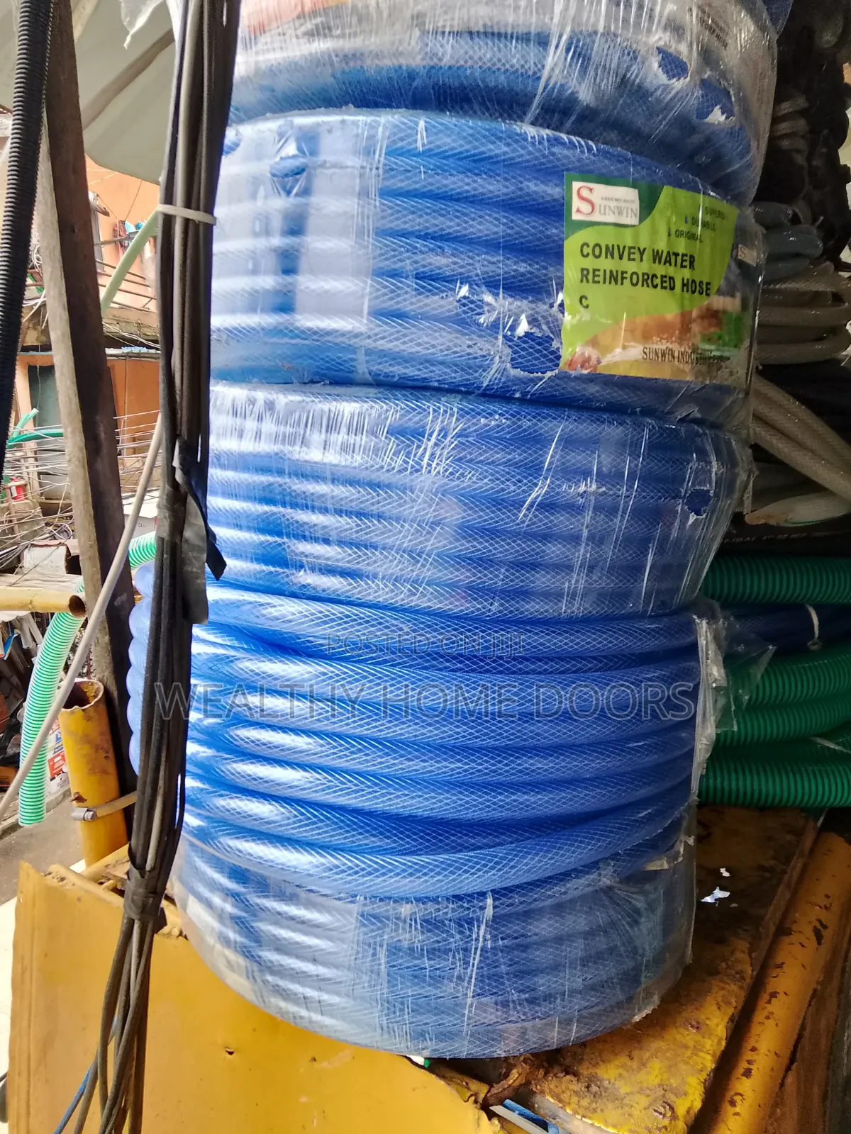 1" Heman PVC High Pressure Braided Water Hose - 50m