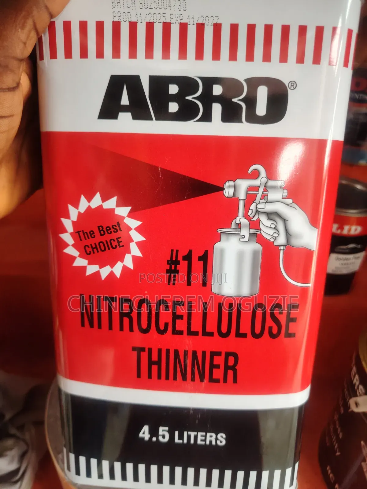 Spray Paint Abro Thinner