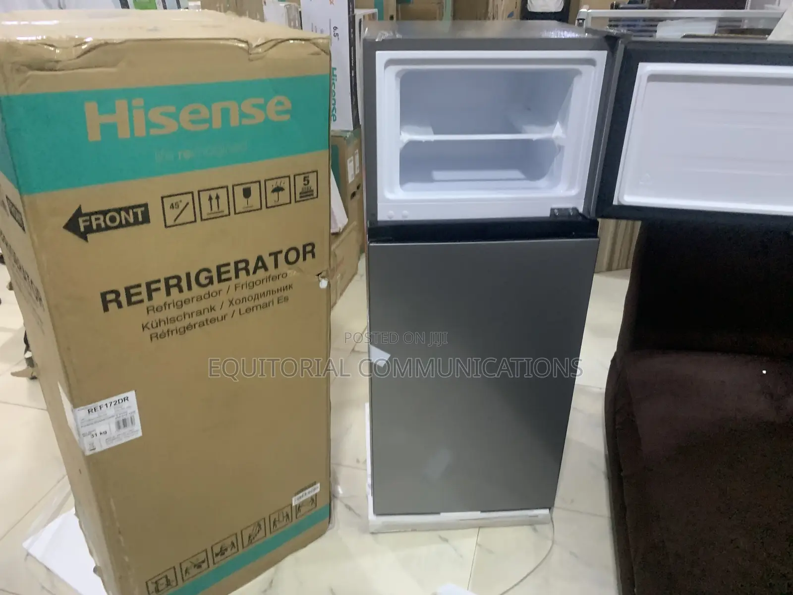 Hisense Ref172dr 124l Double Door Refrigerator With Top Freezer