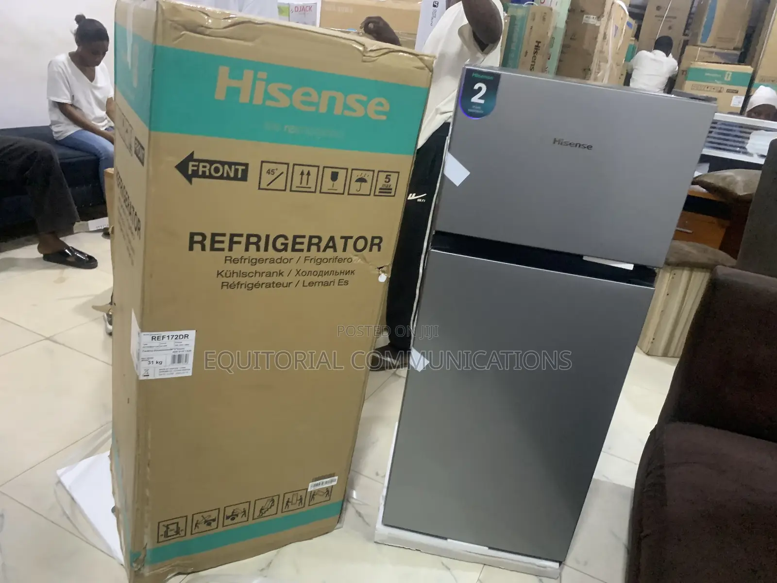 Hisense Ref172dr 124l Double Door Refrigerator