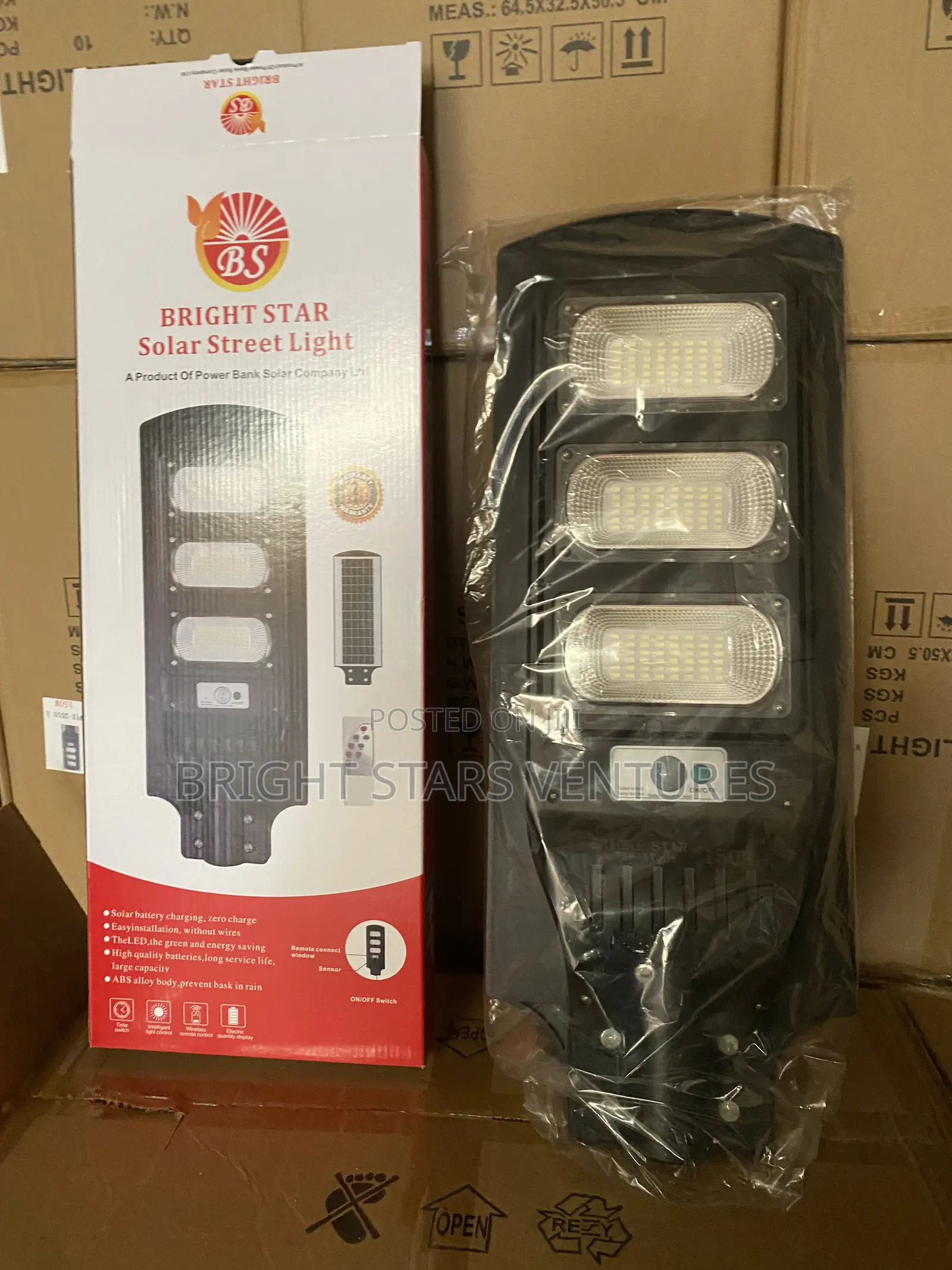 3 Eyes Solar Street Light With Remote Control