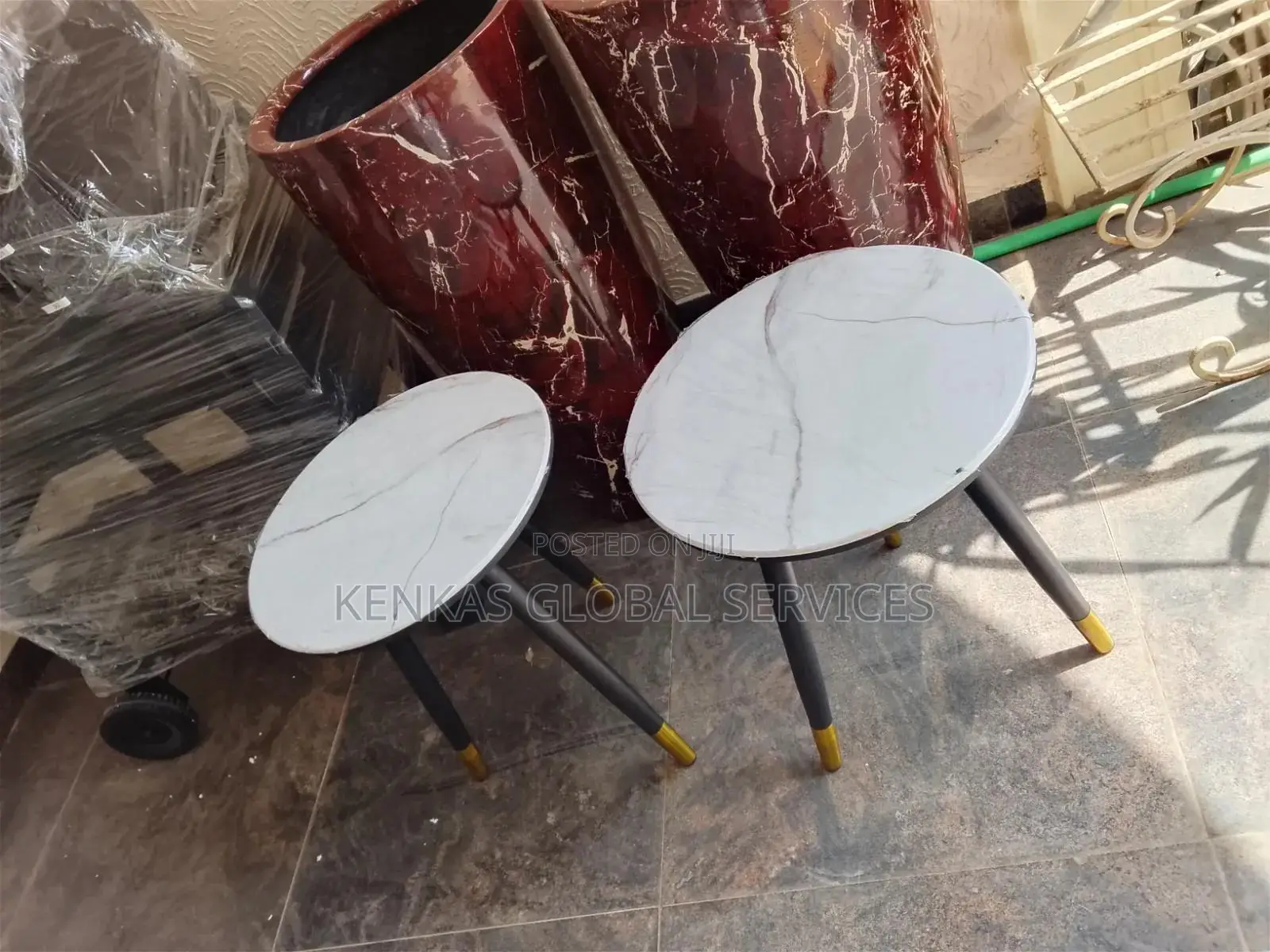Marble Top Side Stool