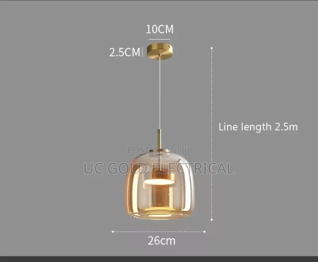 Modern Led Glass Pendant Light Amber Hanging Lamp Forlivingdining Room