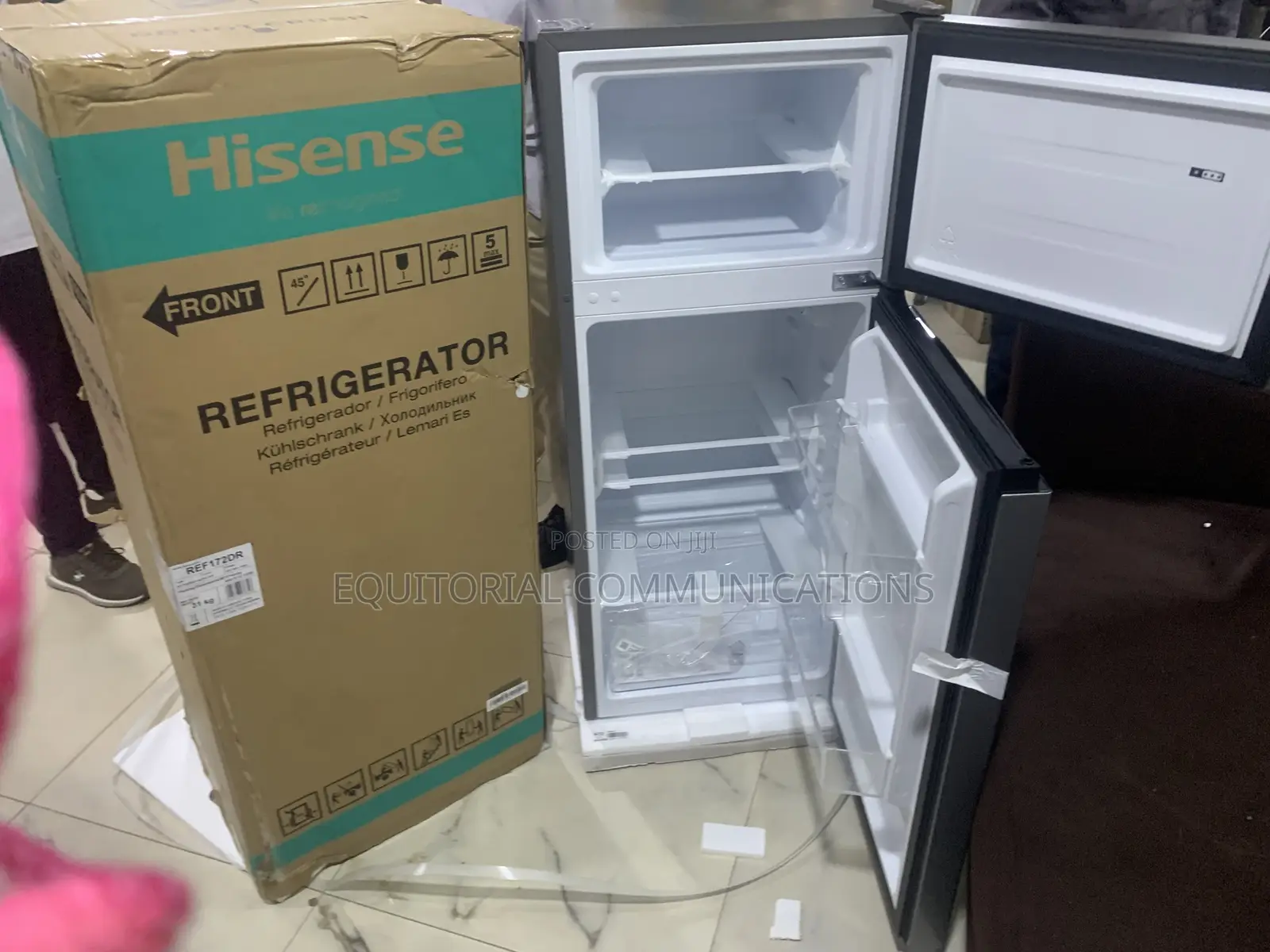 Hisense Ref172dr 124l Stylish Silver Fridge
