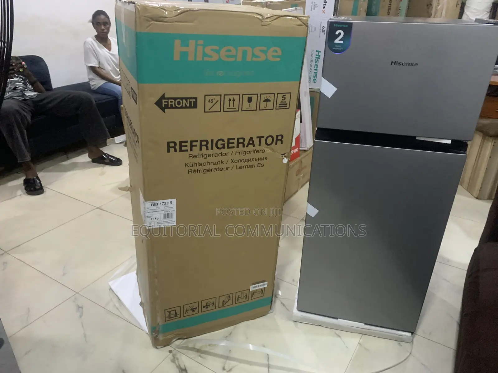 Hisense Ref172dr 124l Stylish Silver Fridge