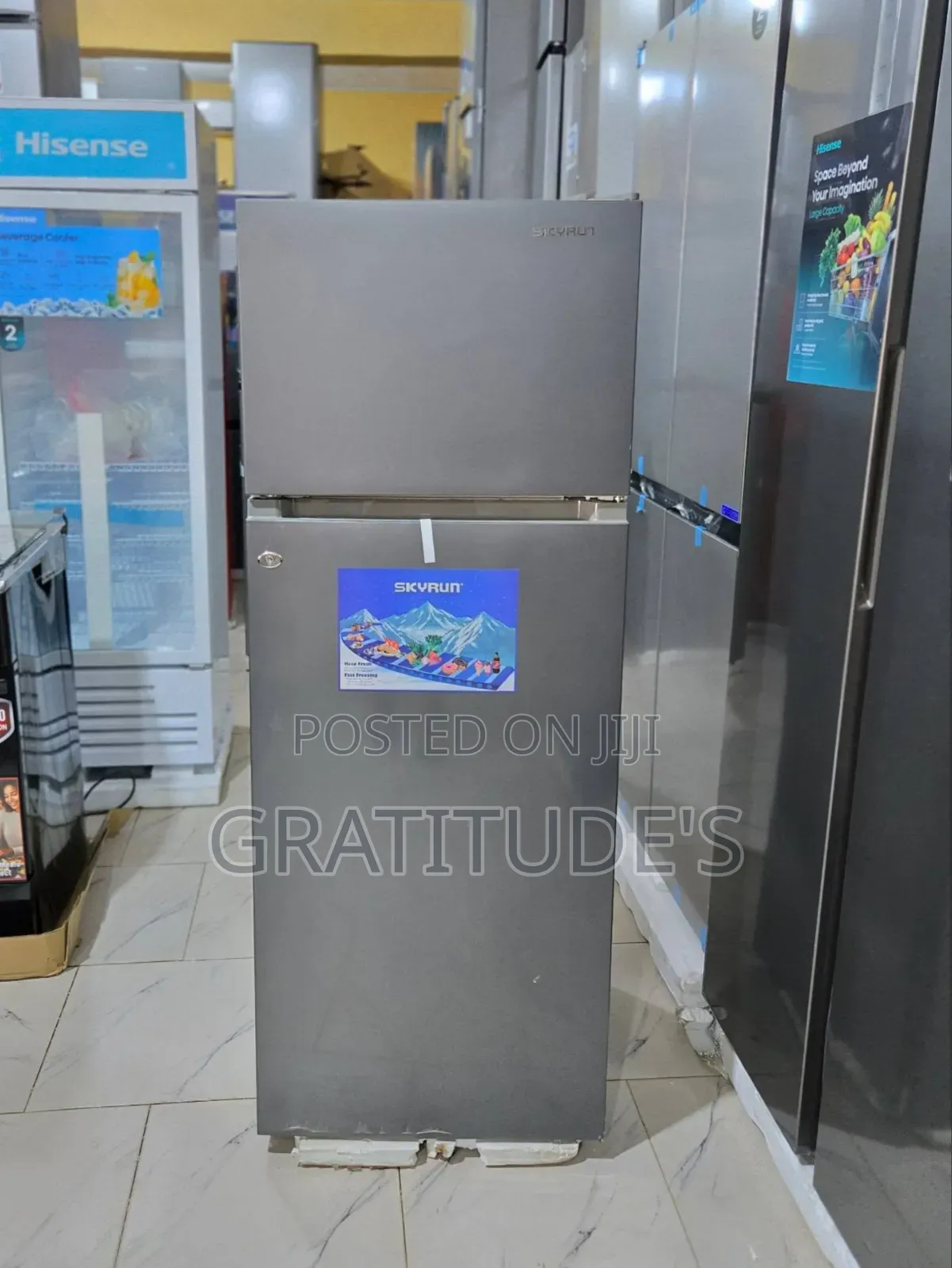 Skyrun Double Door Refrigerator Model: Bd-200 Gross Volume: 200l