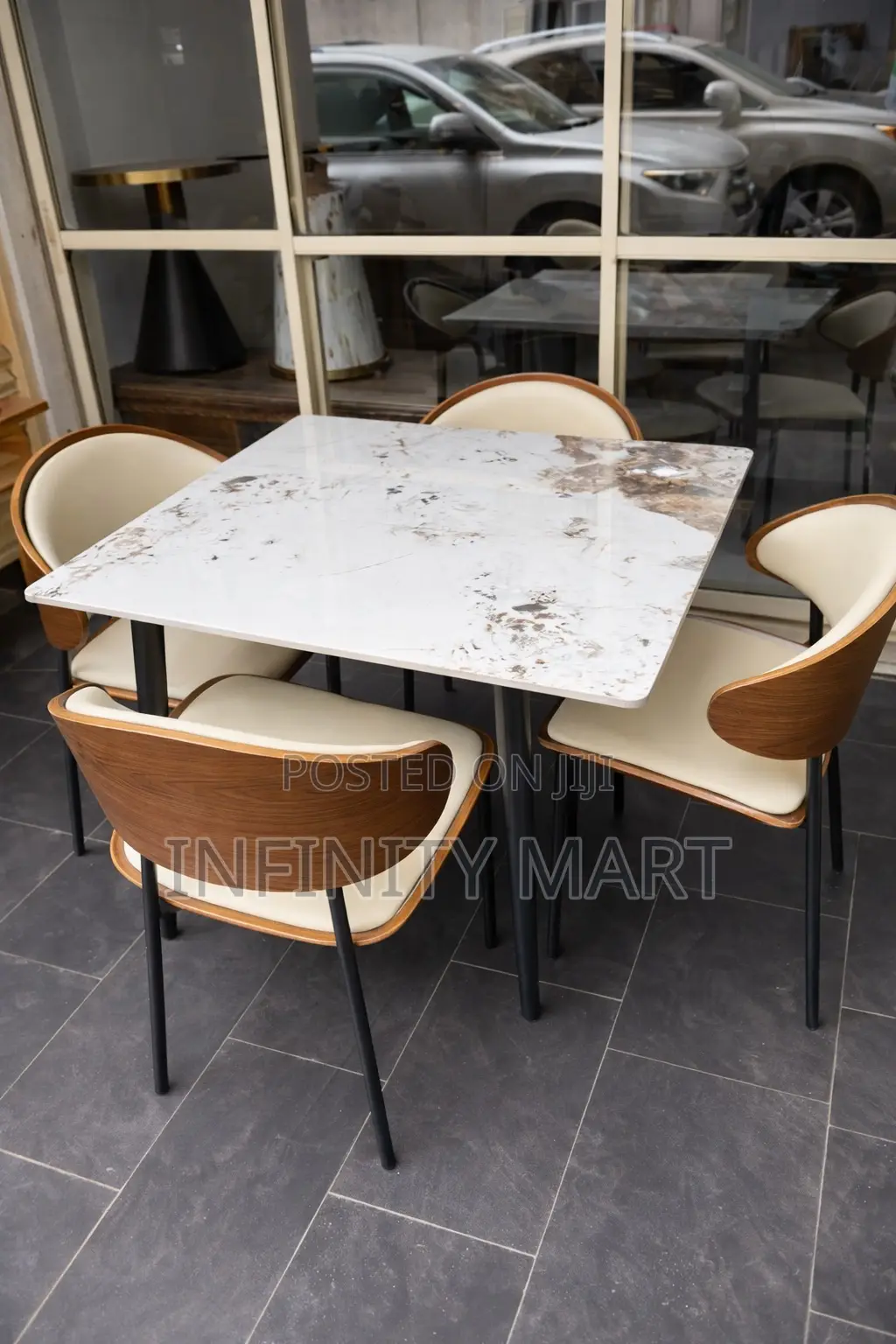4 Seater Cafe Luxe Dining Set.