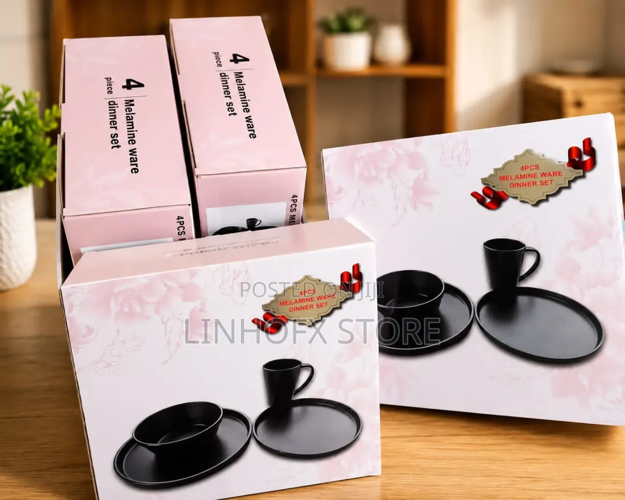 4pcs Melamine Ware Dinner Set