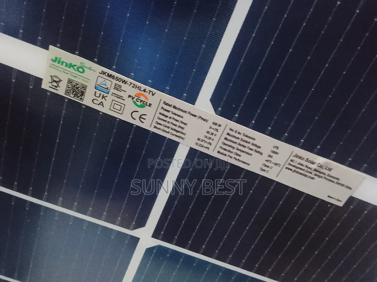 Jinko Solar Panel 650w