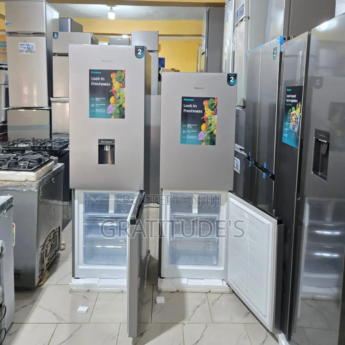 Hisense Down Freezer Refrigerator Gross Volume 268l