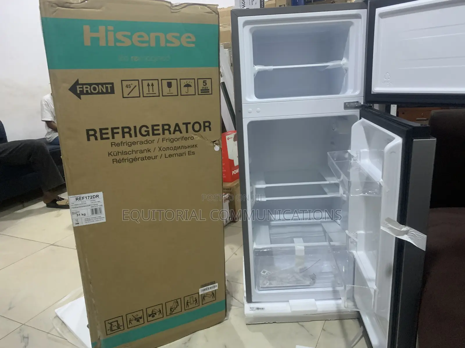Hisense Ref172dr 124l Refrigerator With Silver Finish