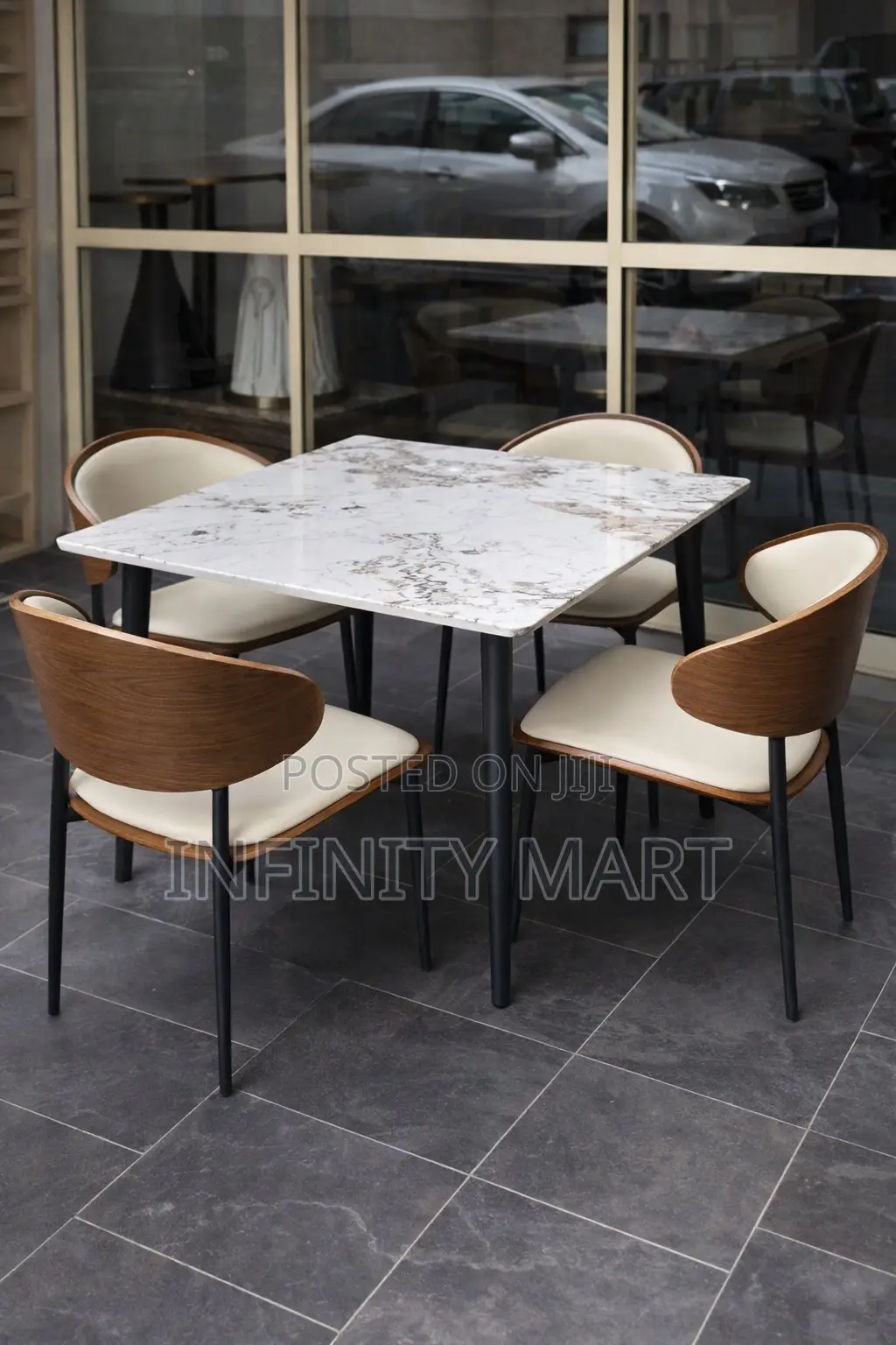 4 Seater Cafe Luxe Dining Set.