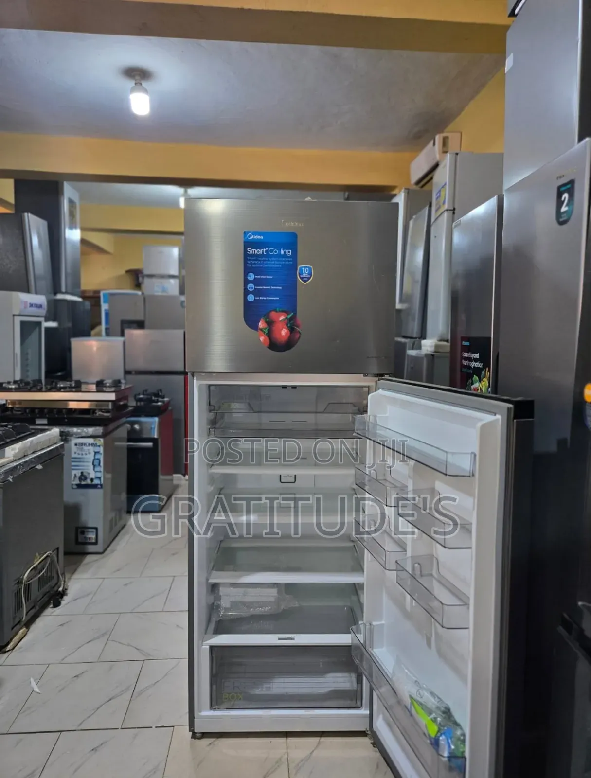 Midea Inverter Double Door Refrigerator Model: Hd-624fwen 436lt